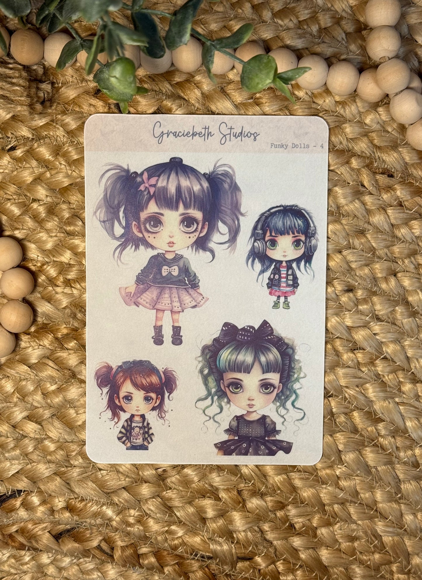 Funky Dolls Deco Stickers