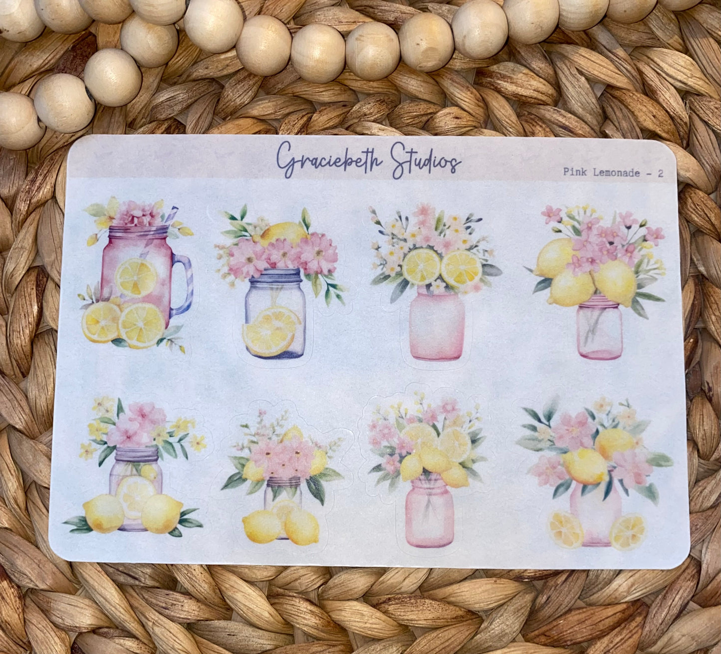 Pink Lemonade Deco Stickers