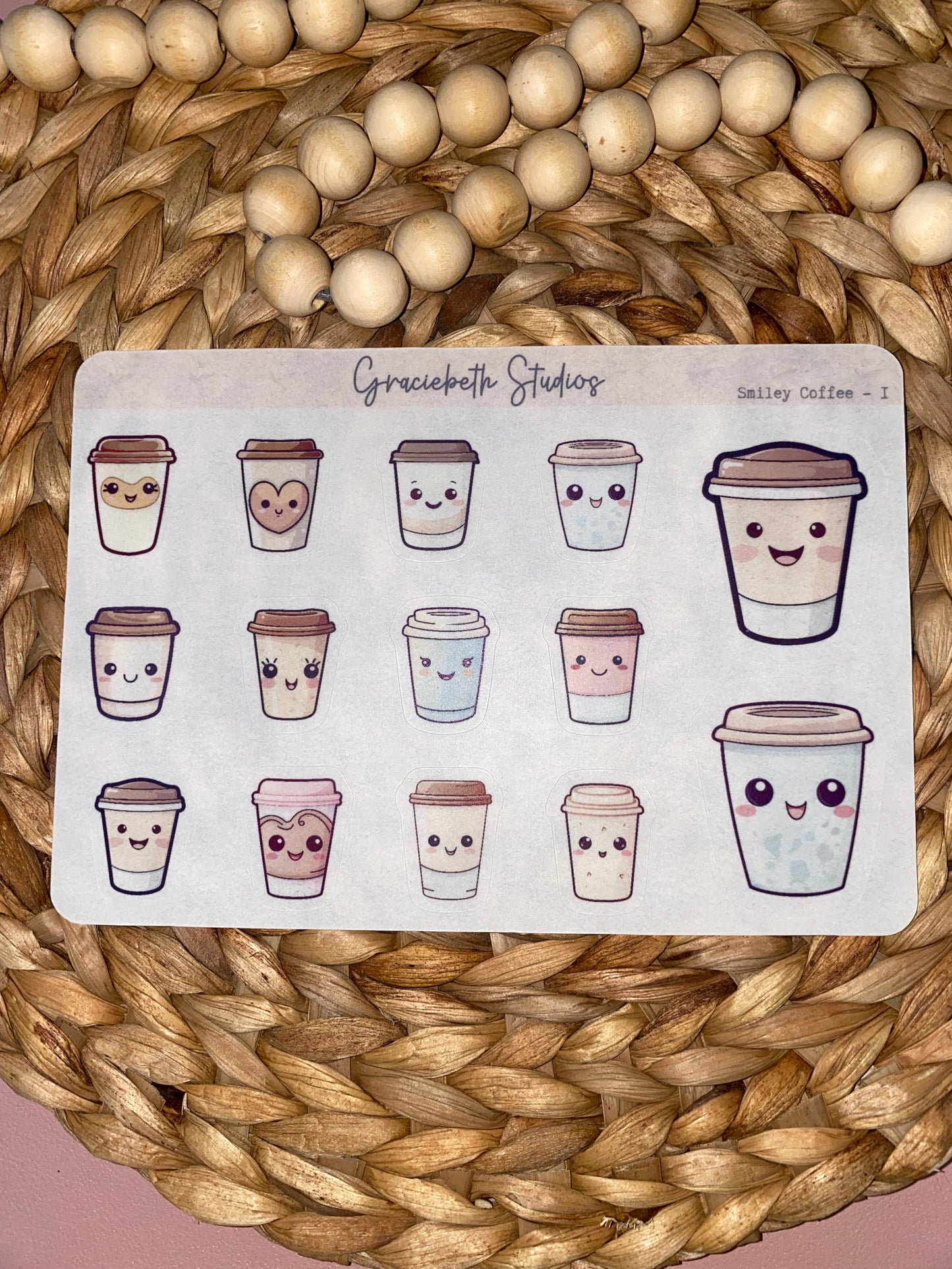 Smiley Coffee Deco Stickers