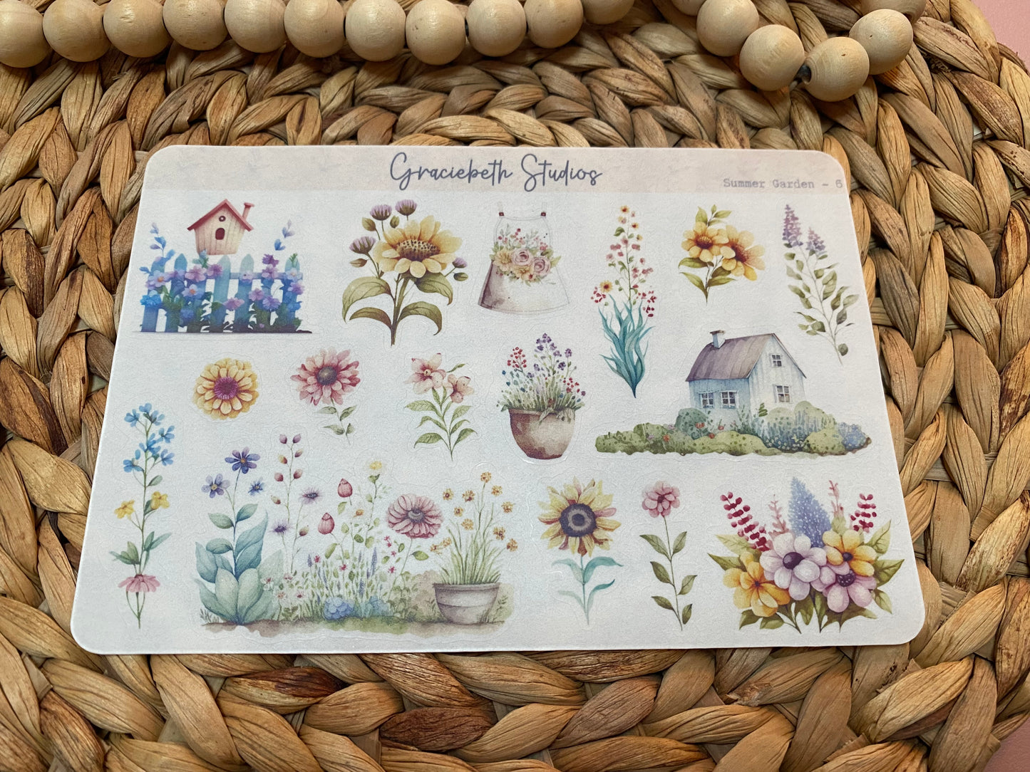 Summery Garden Deco Stickers