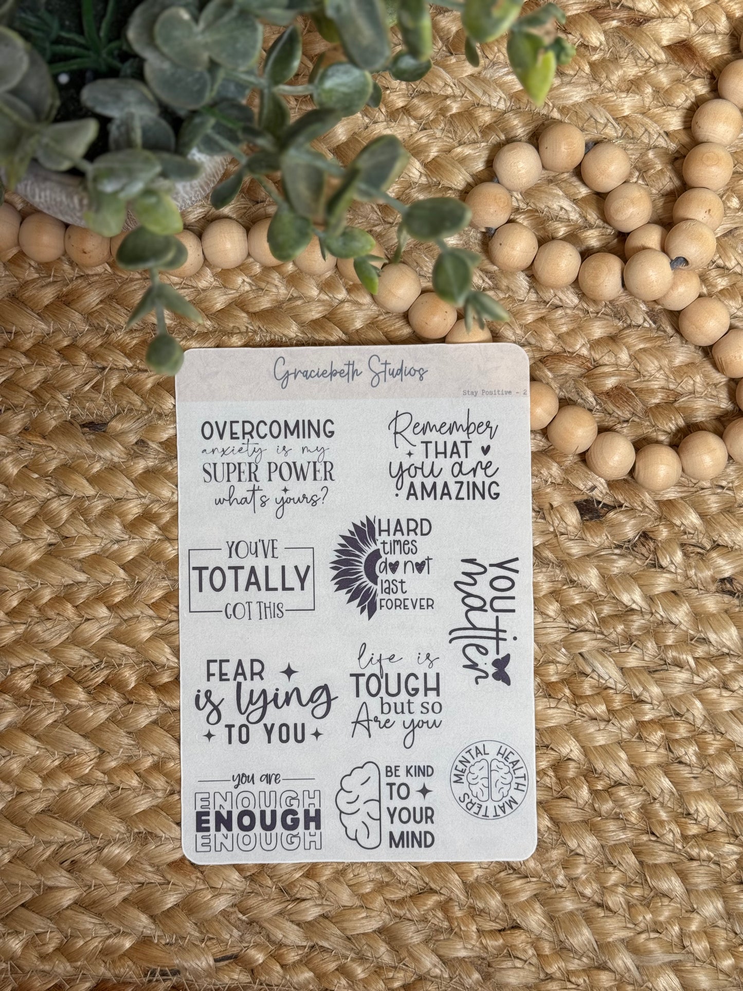 Stay Positive - Deco Stickers