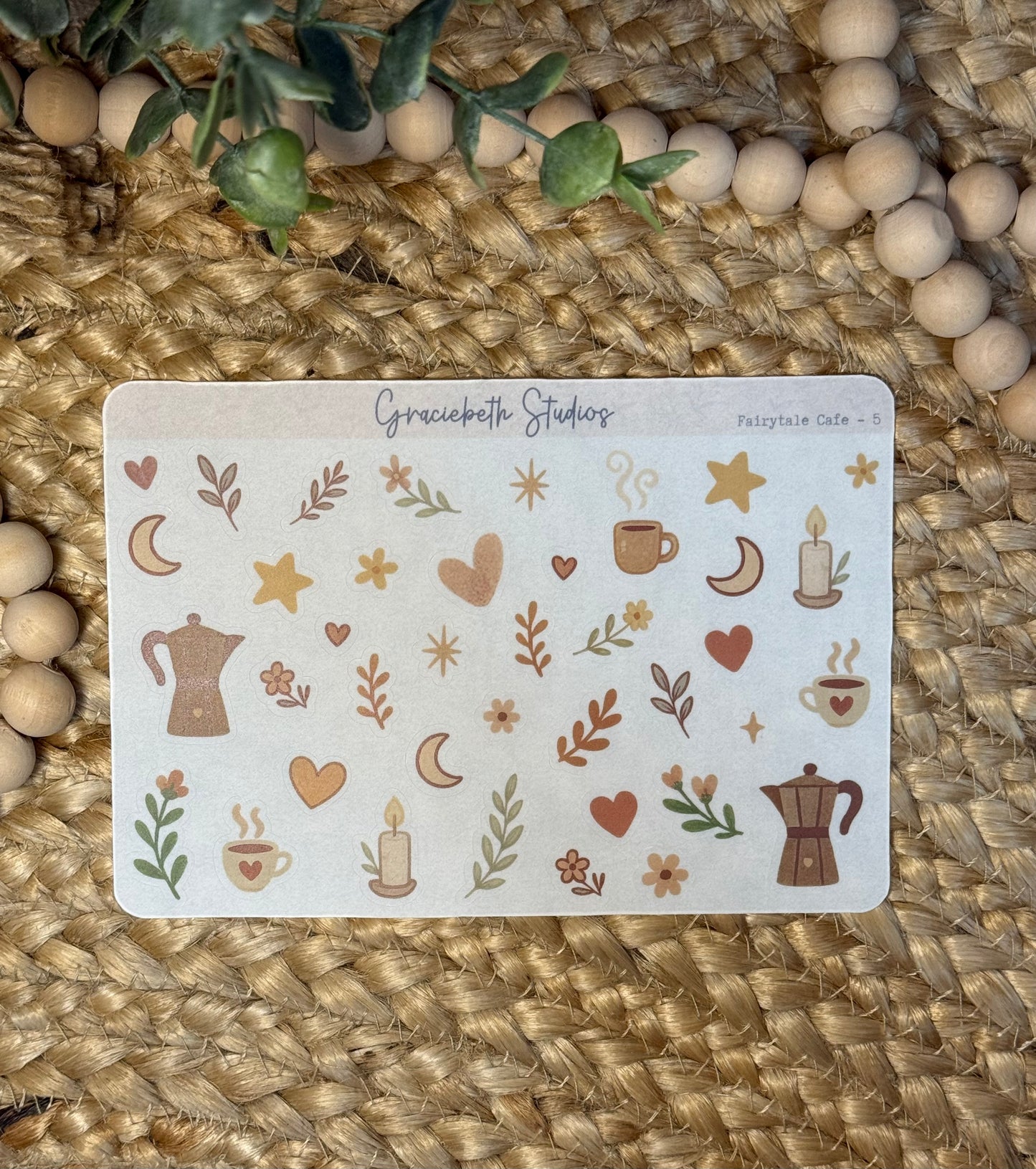 Fairytale Cafe Deco Stickers