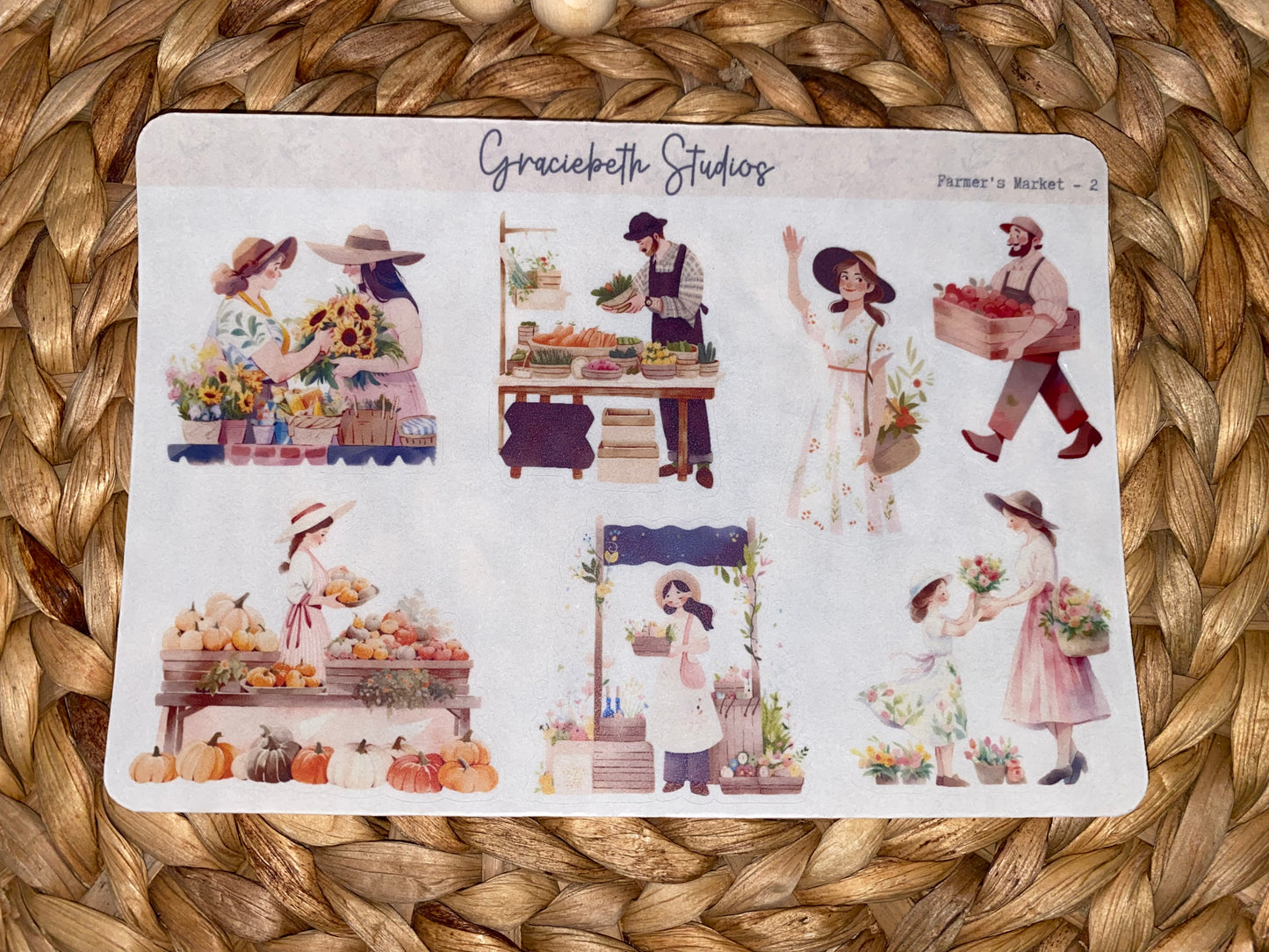 Farmer's Market Deco Stickers