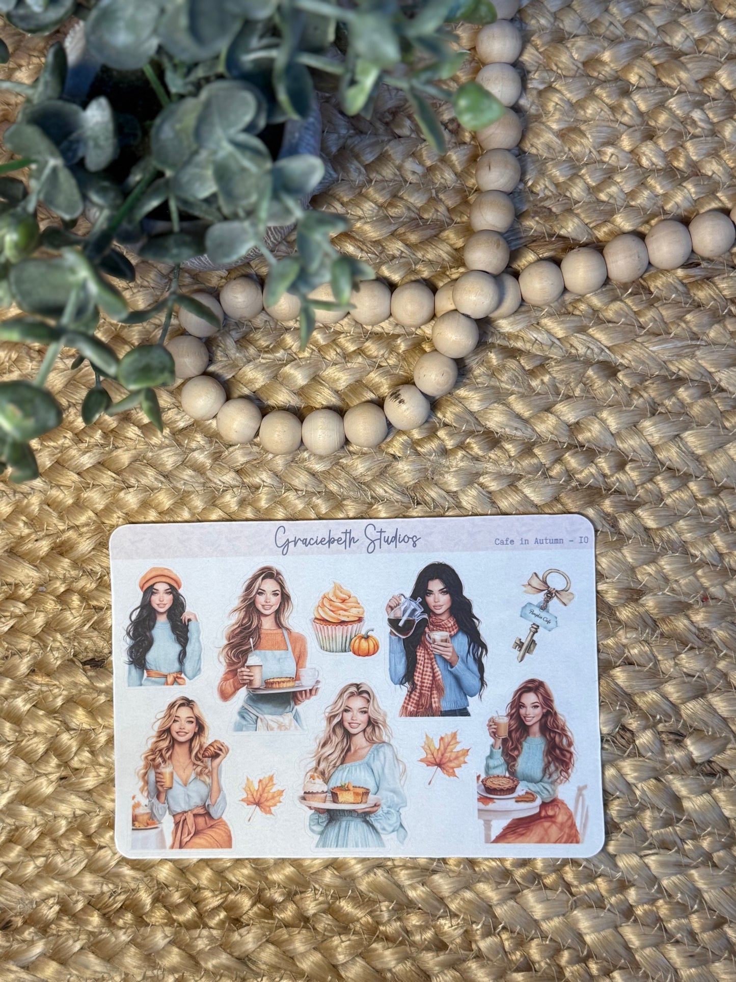 Cafe in Autumn - Deco Stickers