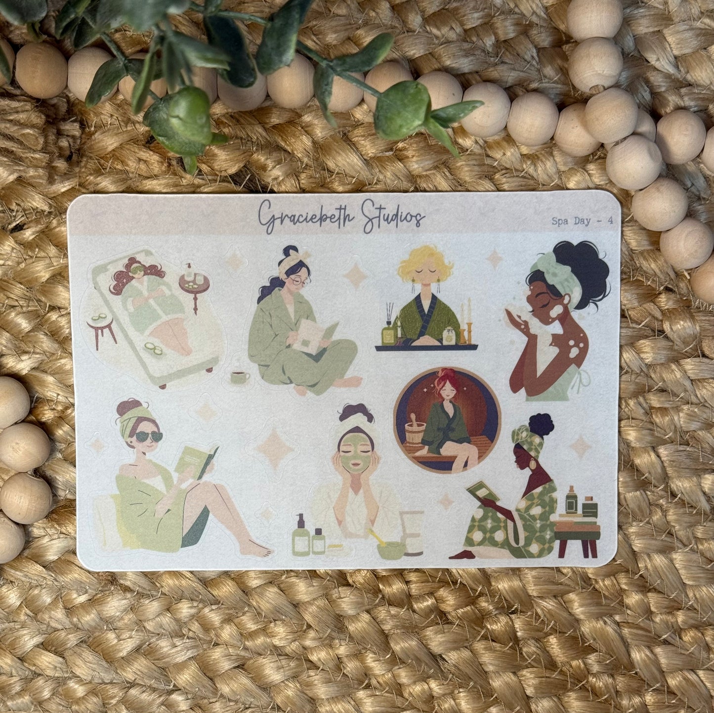Spa Day Deco Stickers