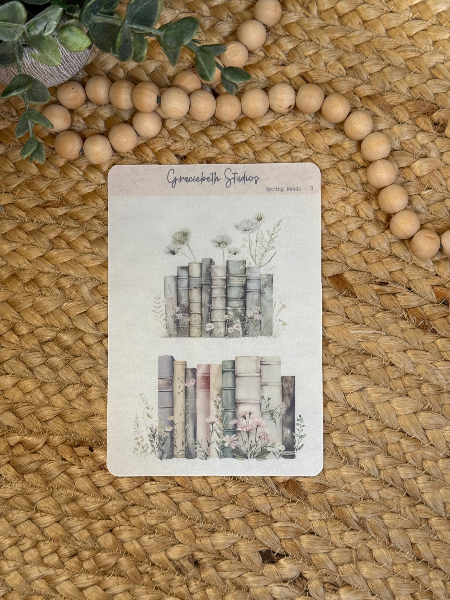 Spring Reads Deco Stickers