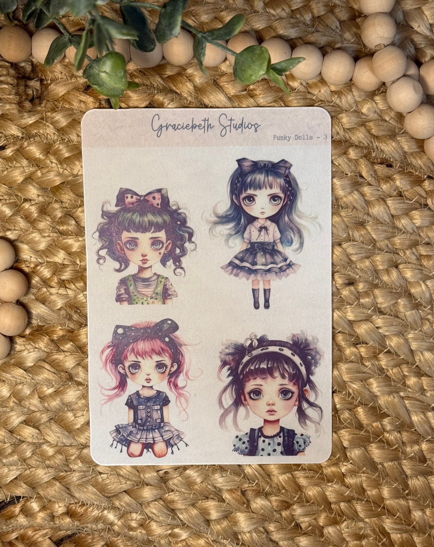 Funky Dolls Deco Stickers