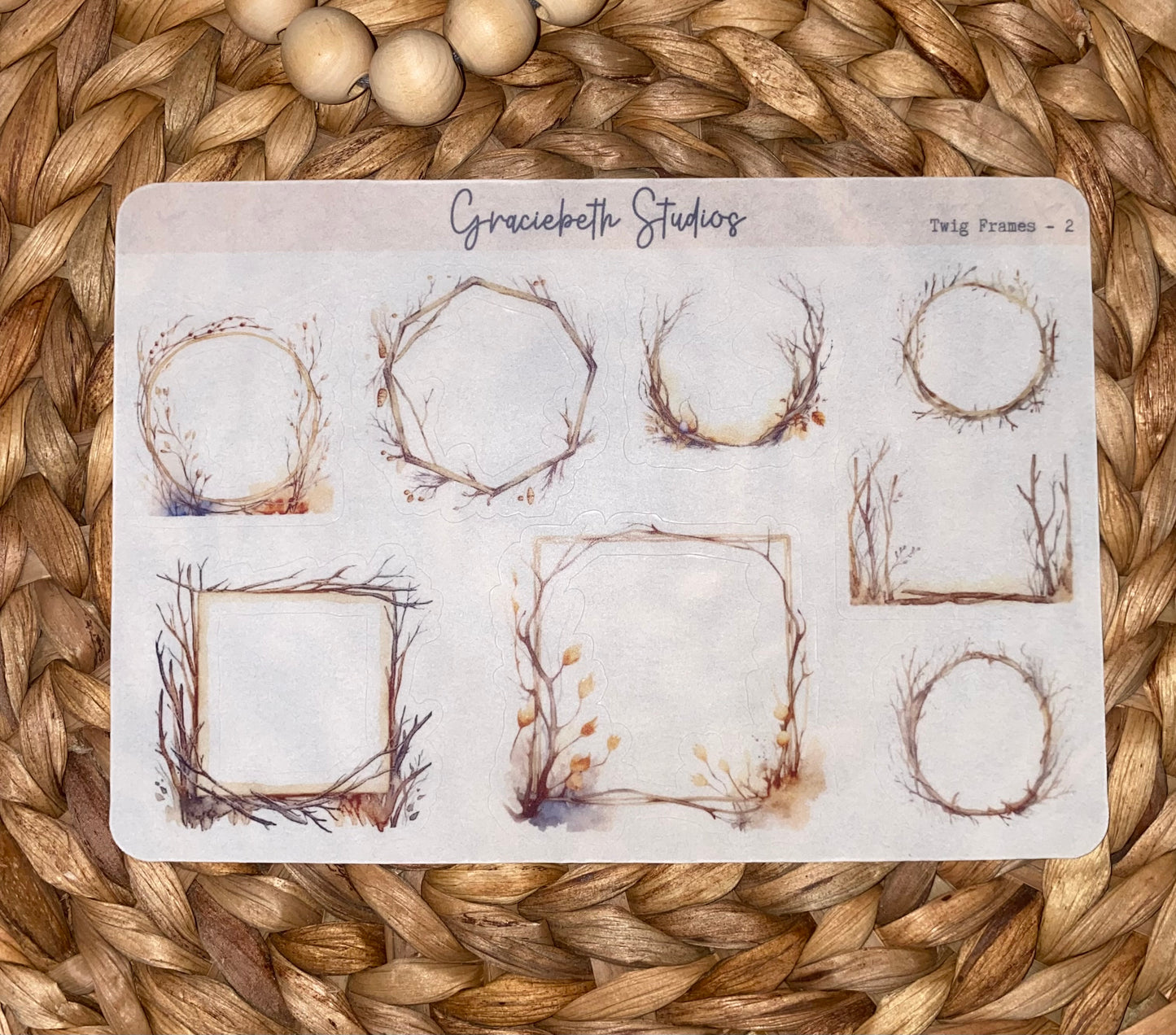 Twig Frames Deco Stickers