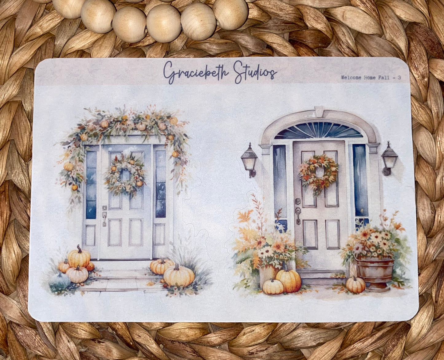 Welcome Home Fall Deco Stickers