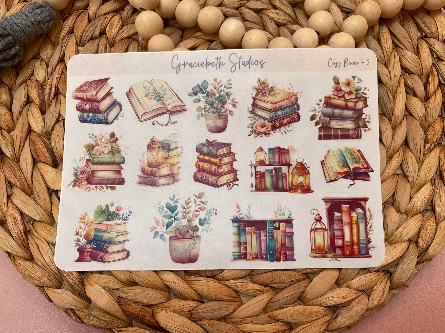 Cozy Books Deco Stickers