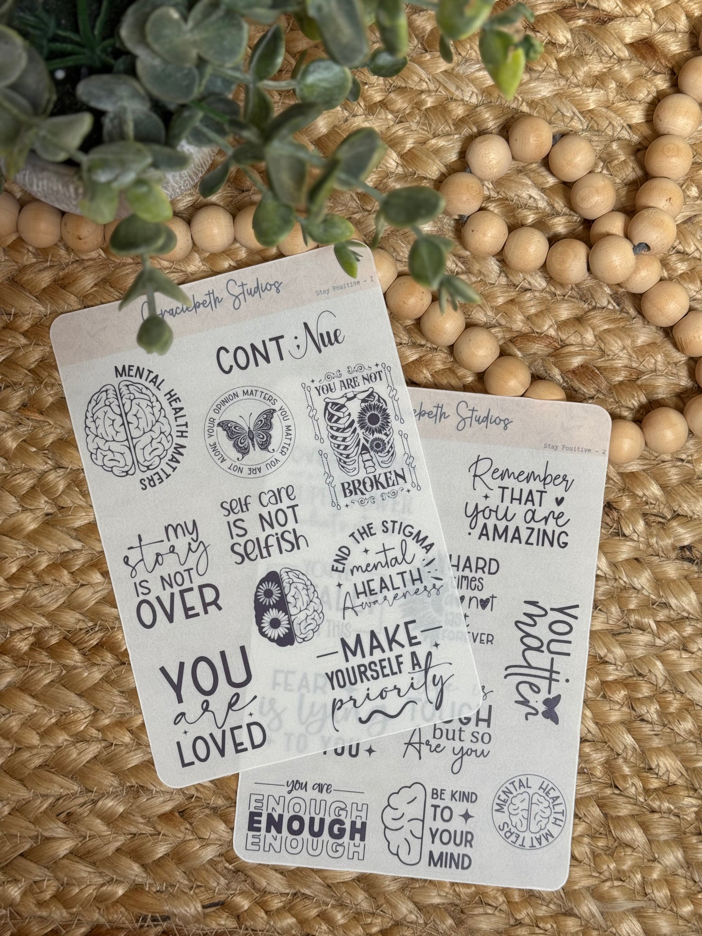 Stay Positive - Deco Stickers