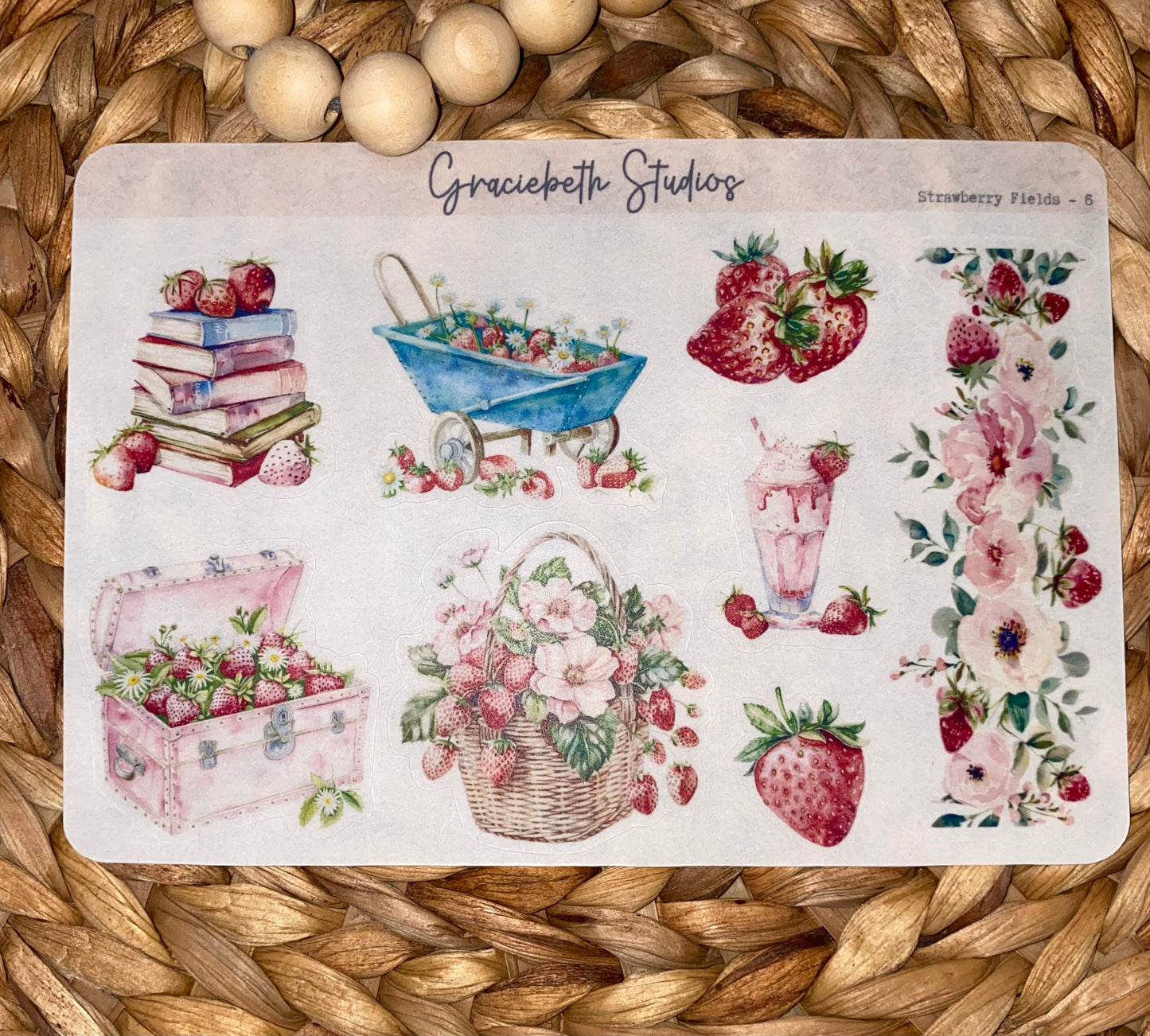 Strawberry Fields Deco Stickers