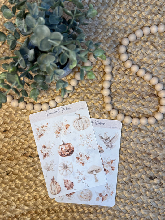 Soft October Deco Stickers