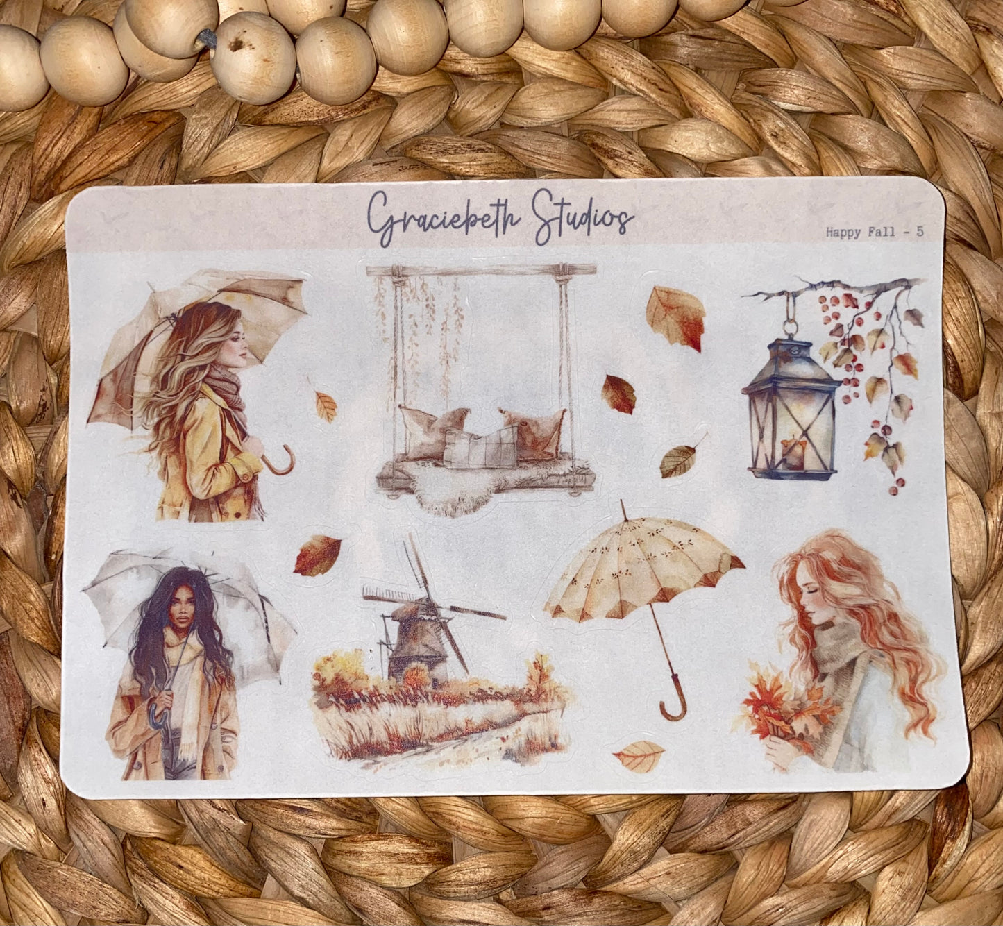 Happy Fall Deco Stickers