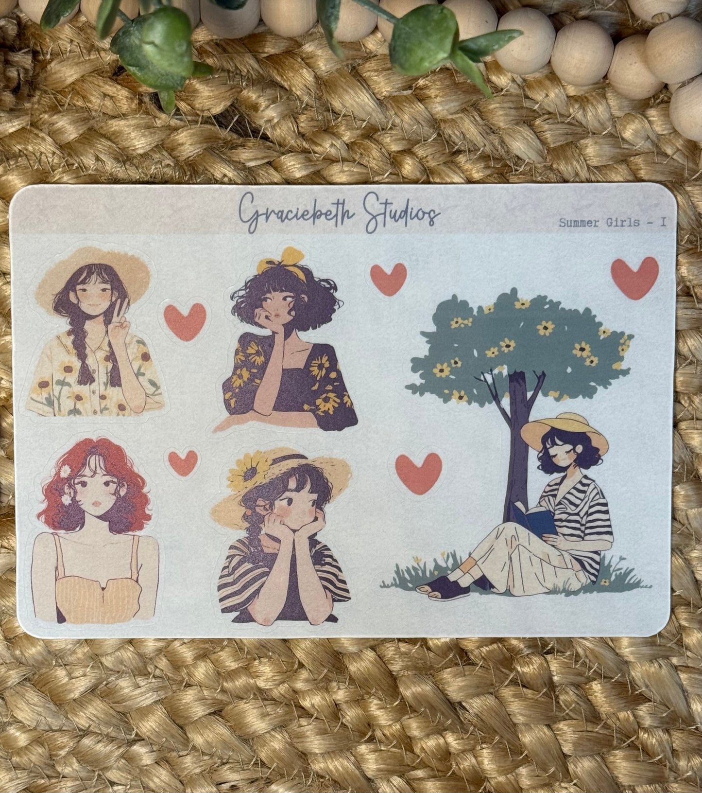 Summer Girls Deco Stickers