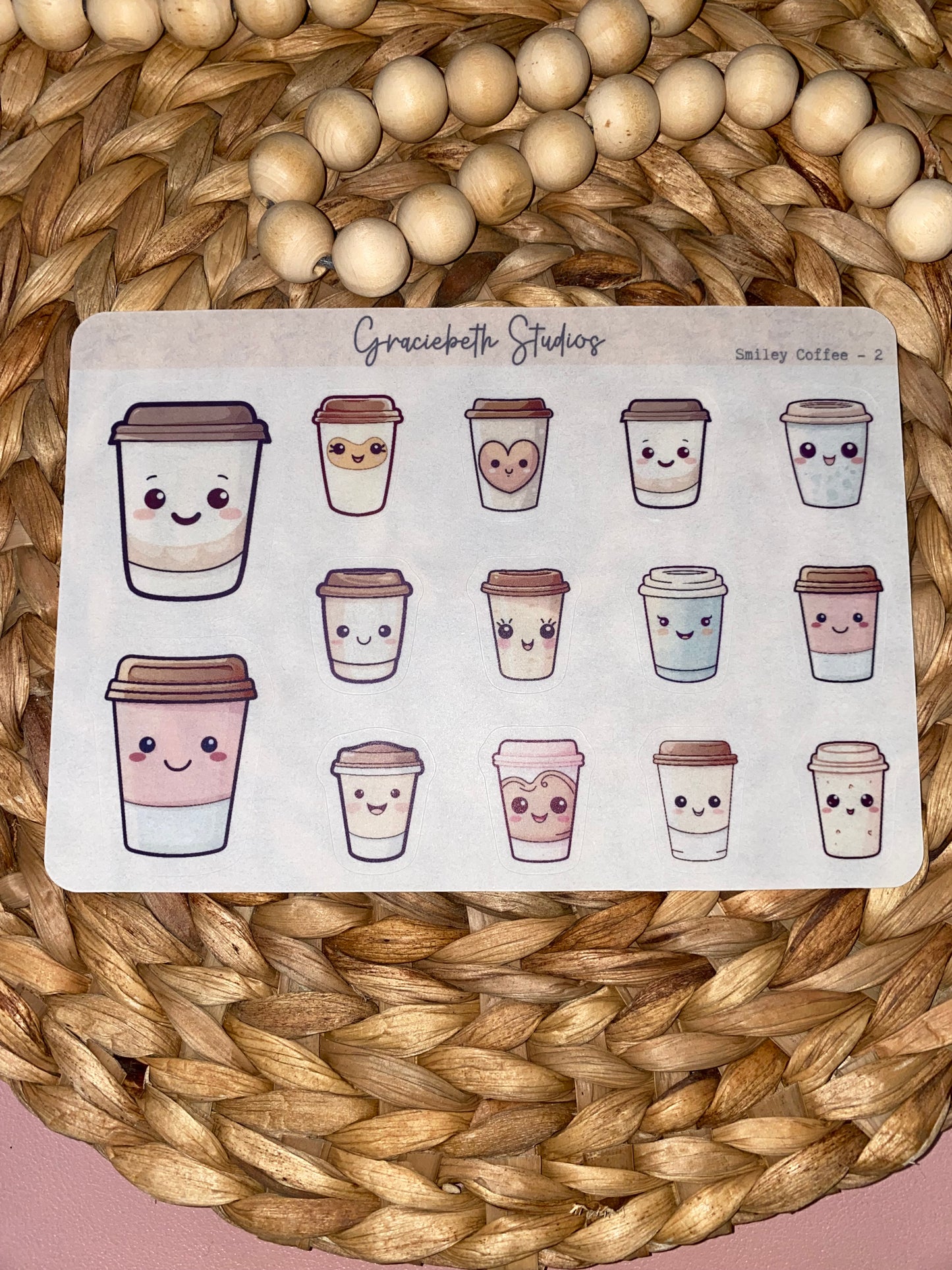 Smiley Coffee Deco Stickers