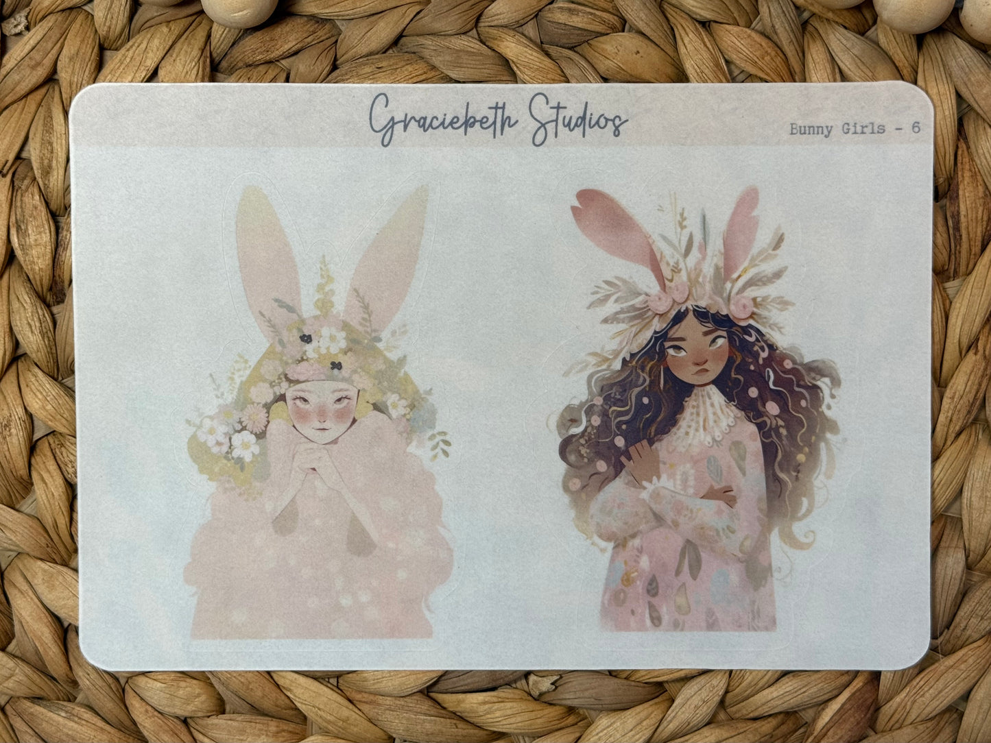 Bunny Girls Deco Stickers