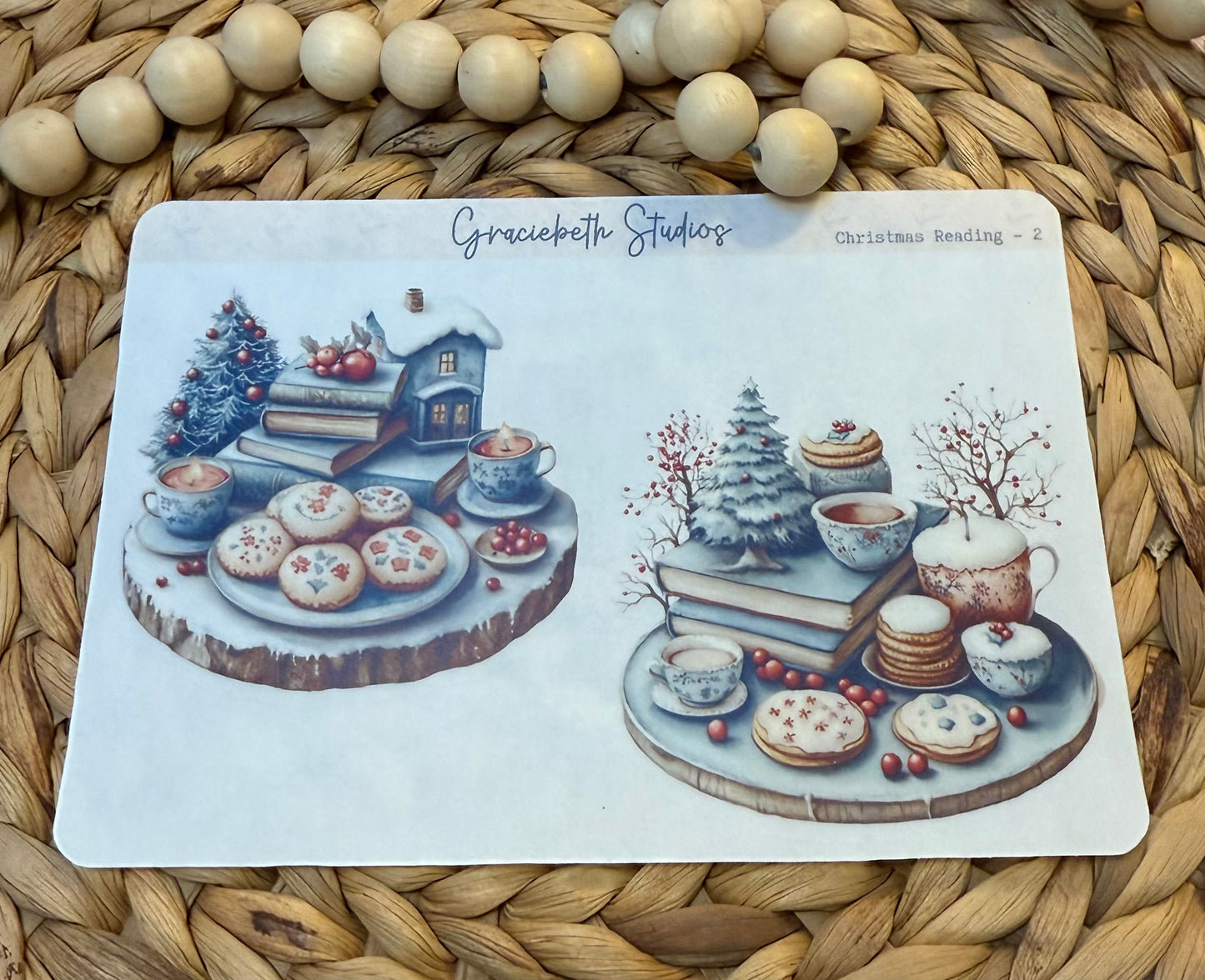 Christmas Reading Deco Stickers