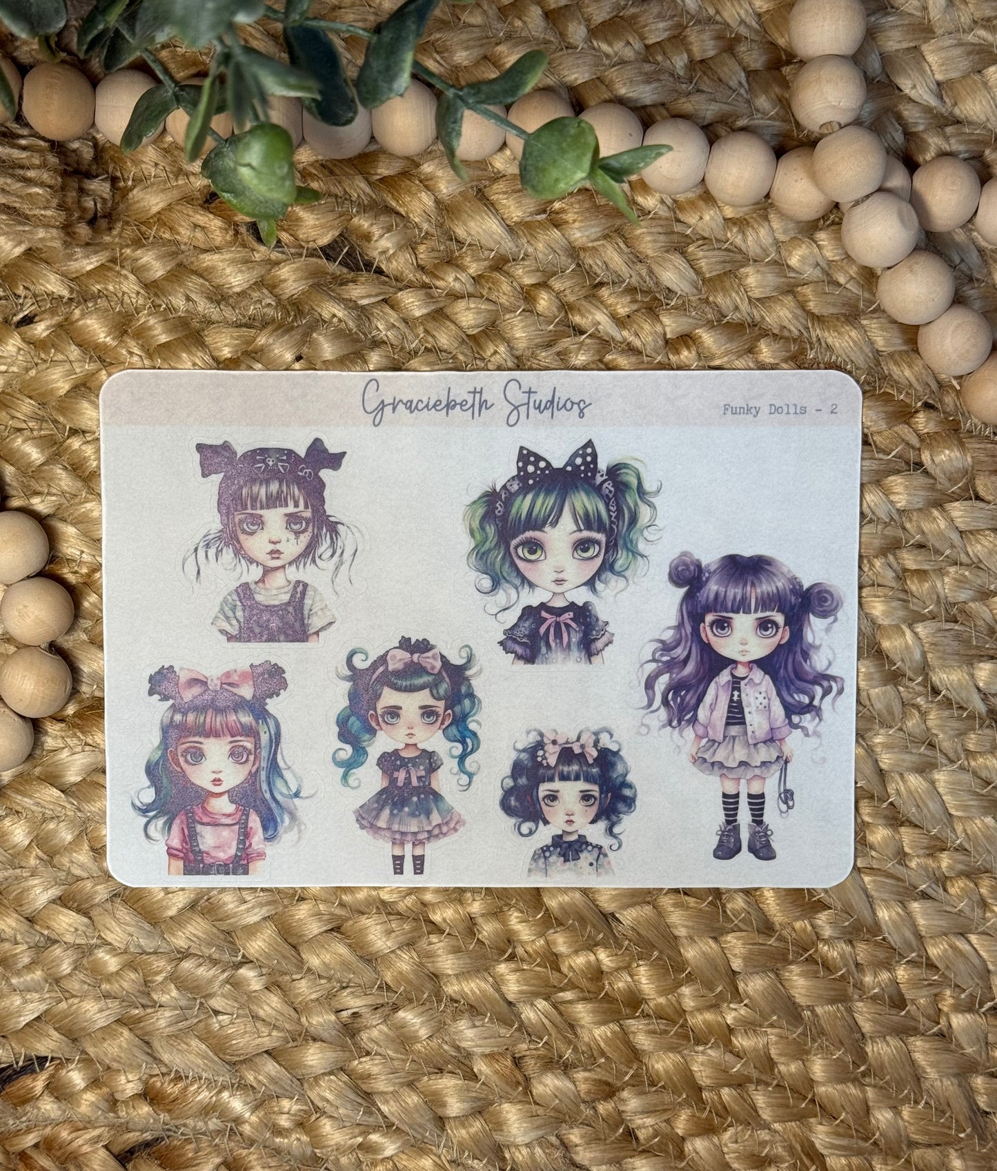 Funky Dolls Deco Stickers