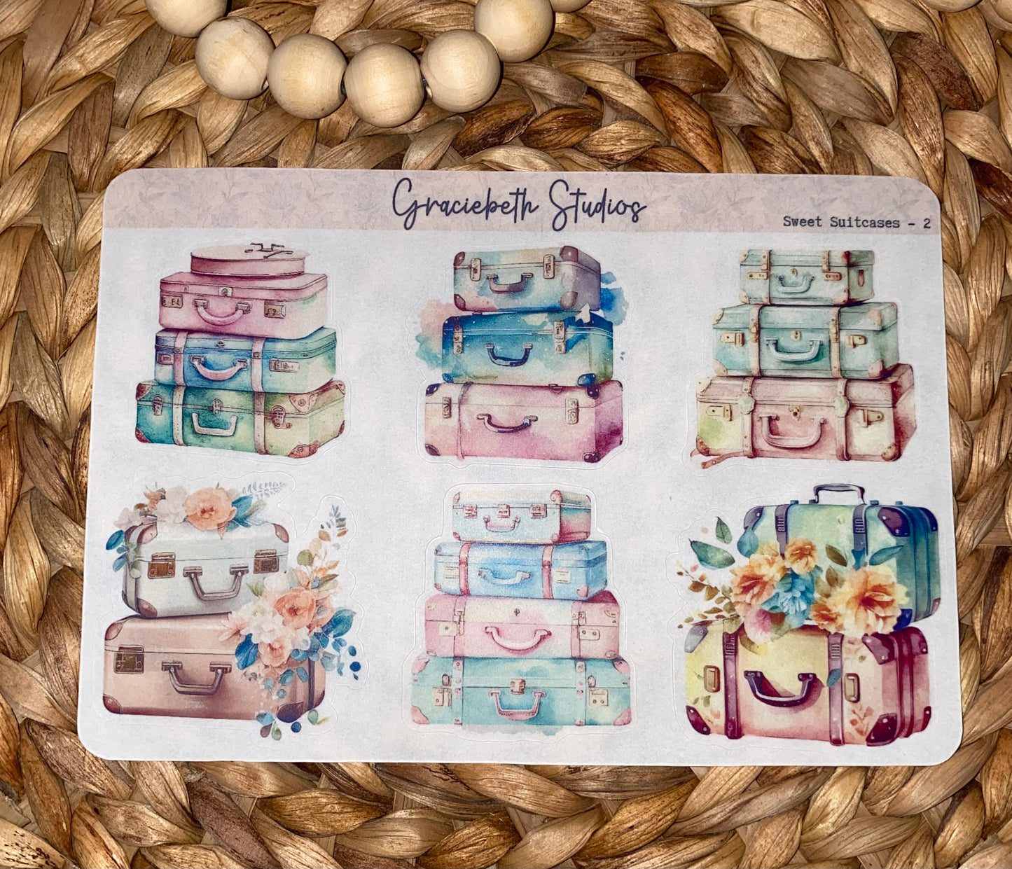 Sweet Suitcases Deco Stickers