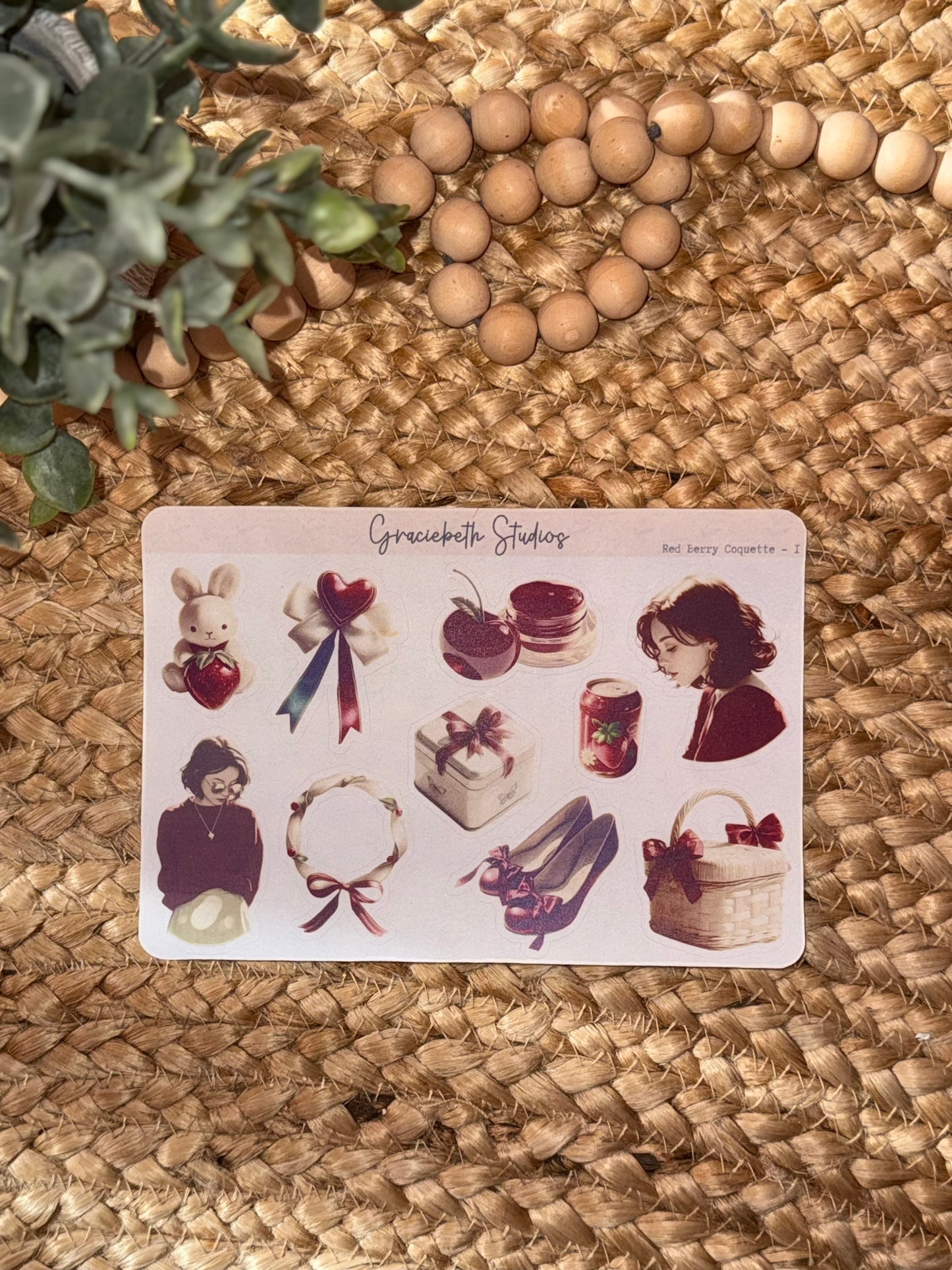Red Berry Coquette - Deco Stickers
