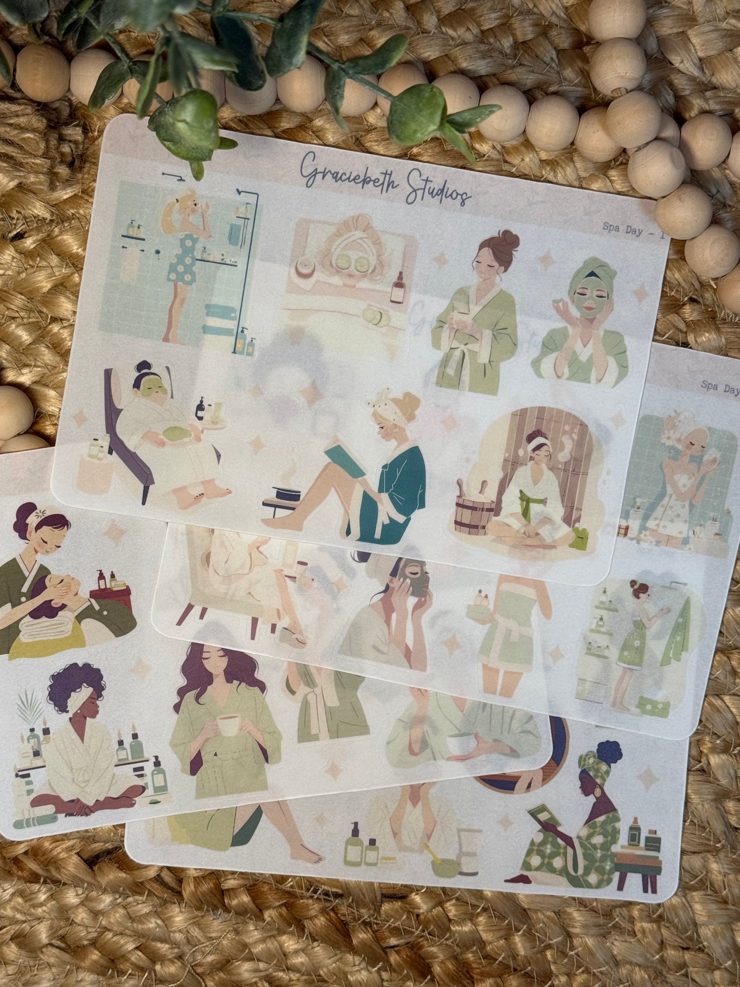 Spa Day Deco Stickers