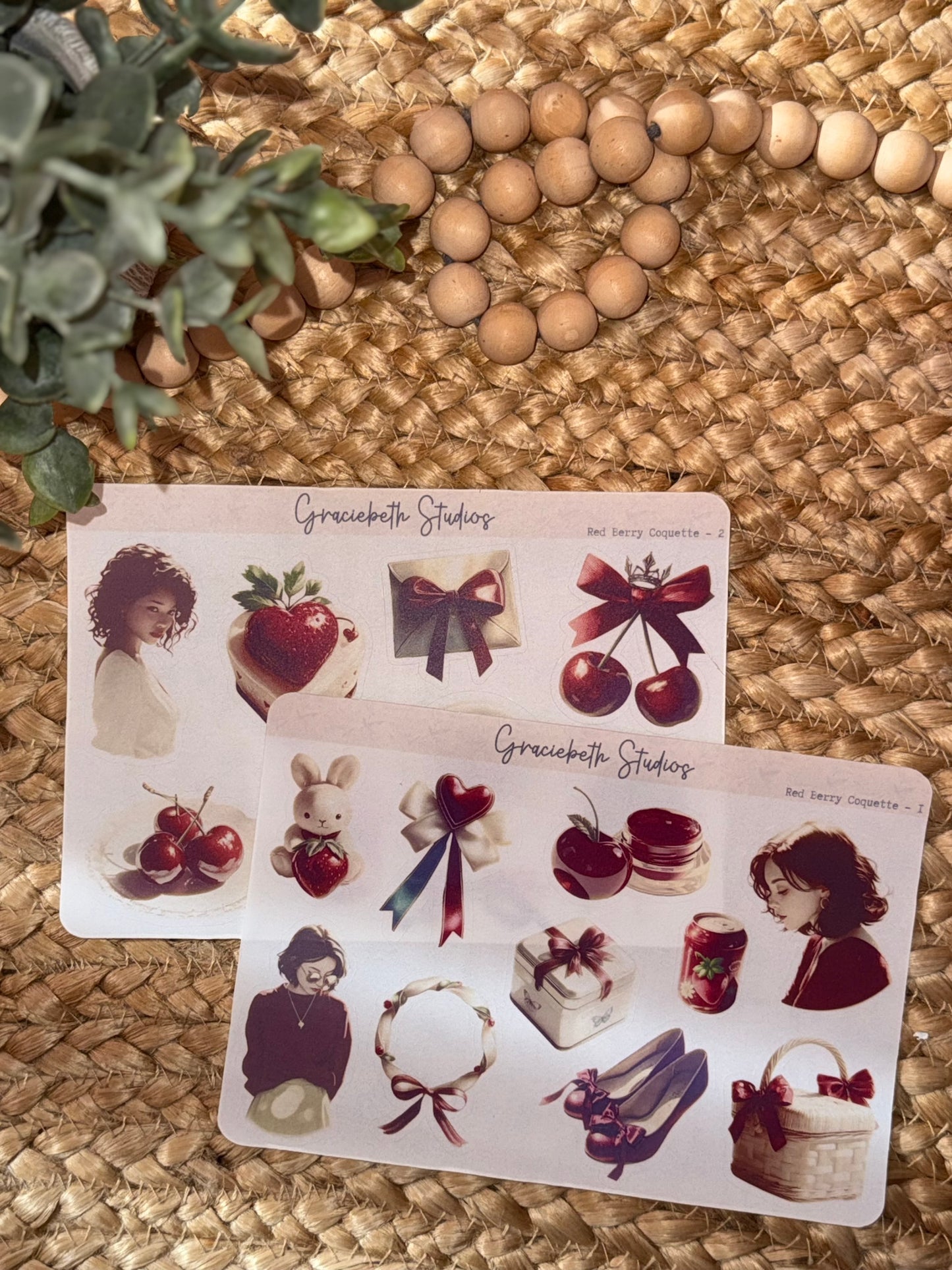 Red Berry Coquette - Deco Stickers
