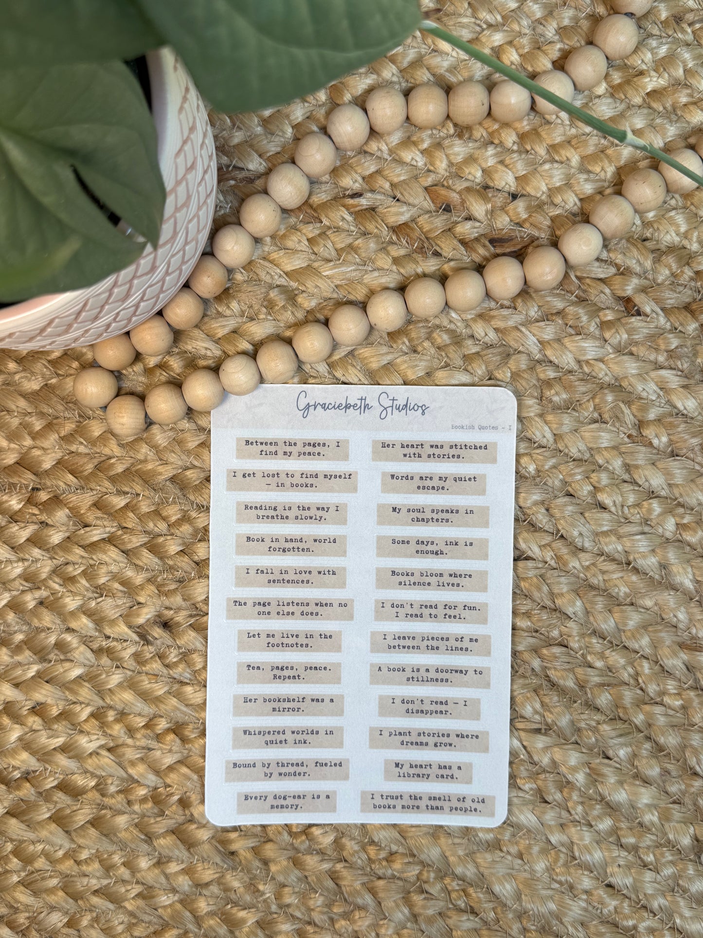 Bookish Quotes - Deco Stickers