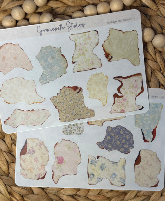 Vintage Wallpaper Deco Stickers