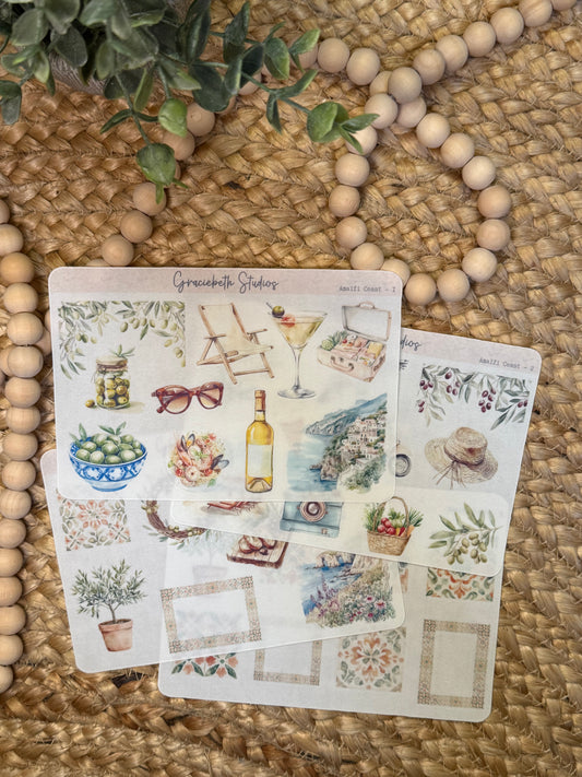 Amalfi Coast Deco Stickers
