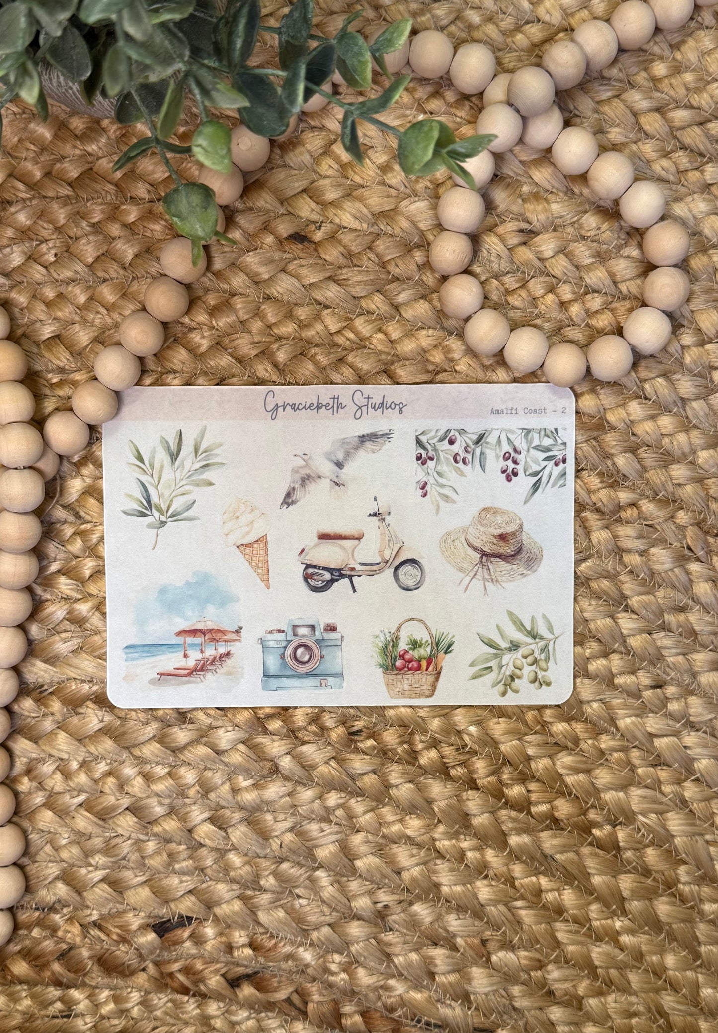 Amalfi Coast Deco Stickers