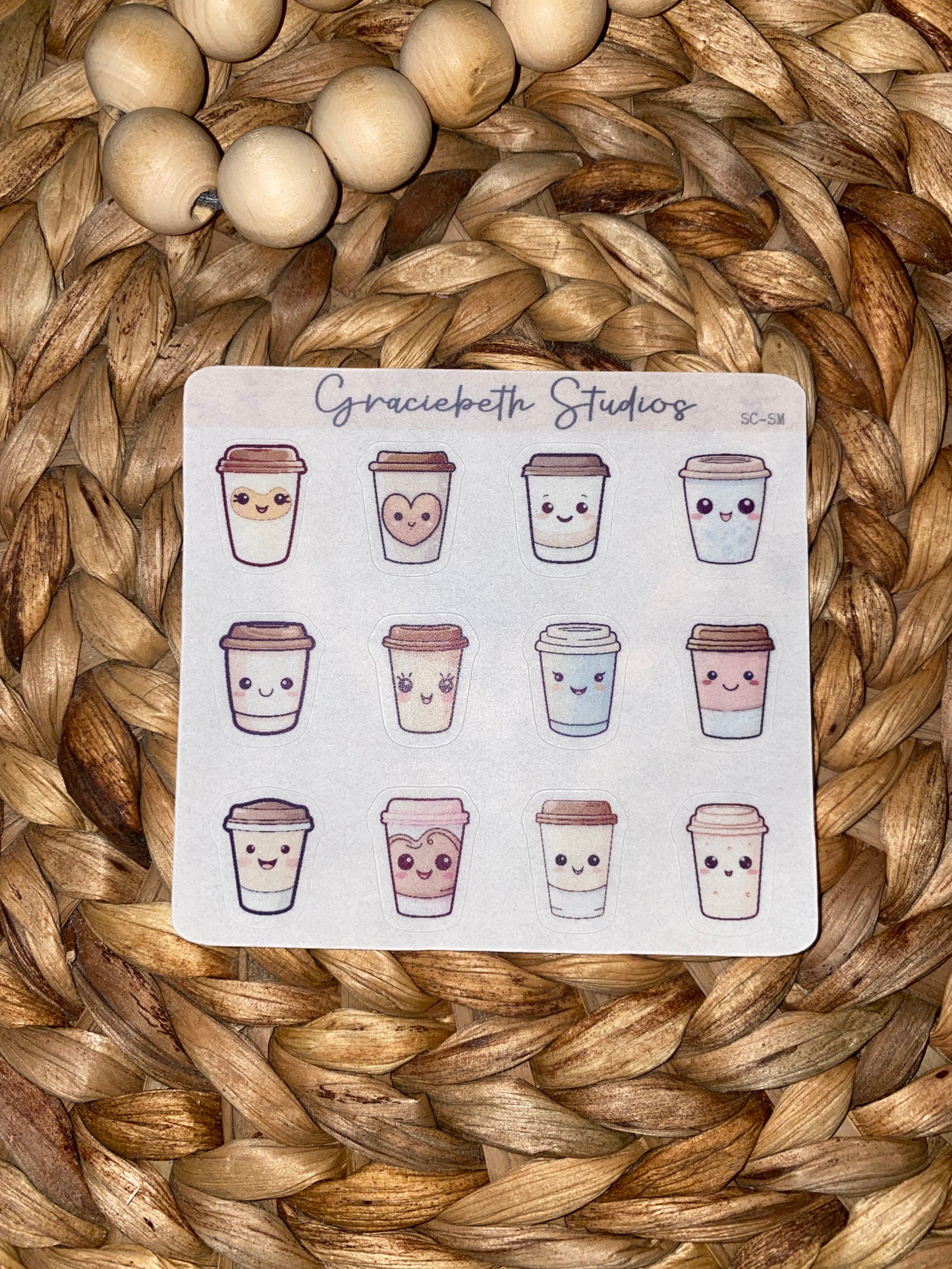 Smiley Coffee Deco Stickers