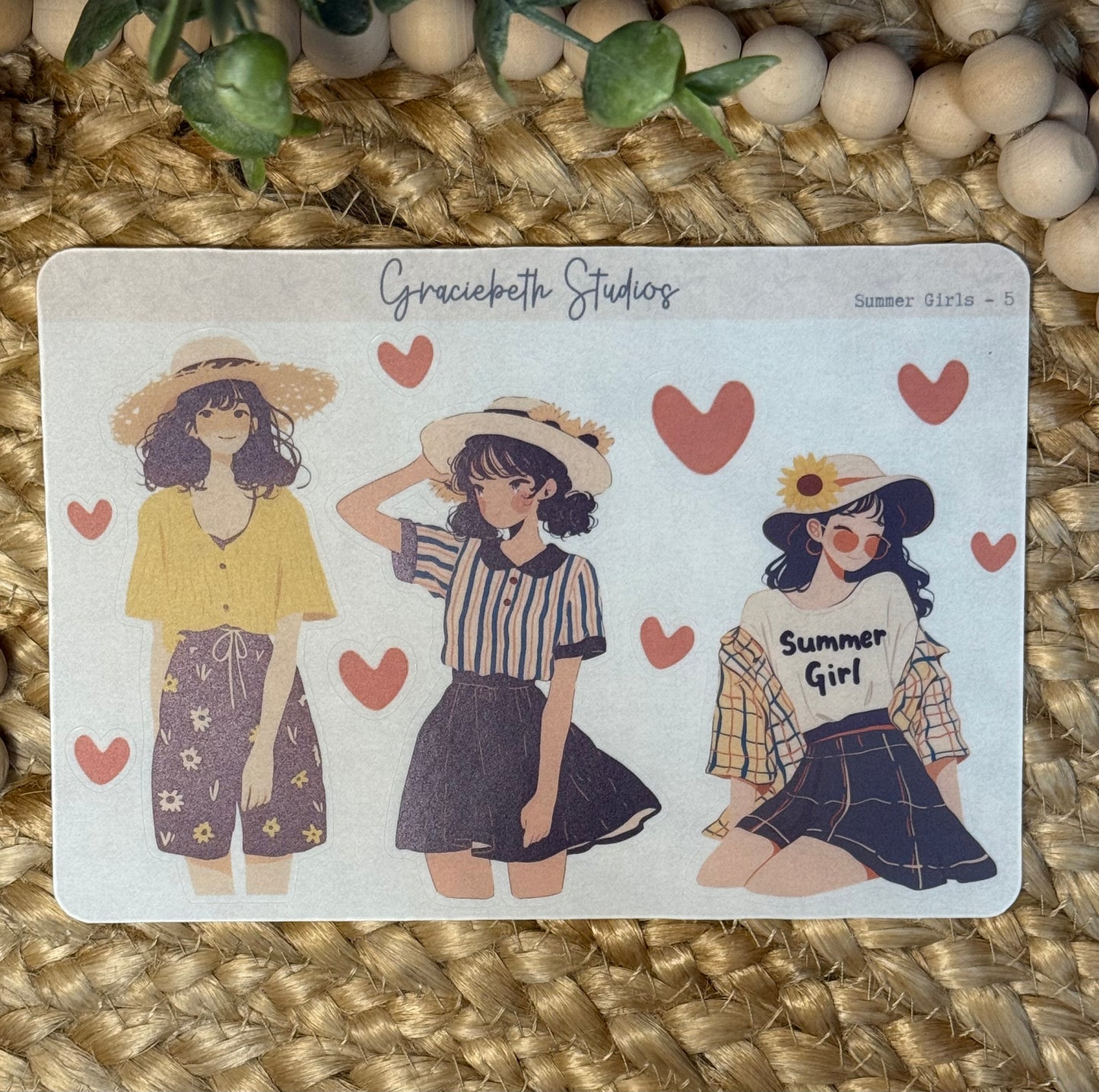 Summer Girls Deco Stickers