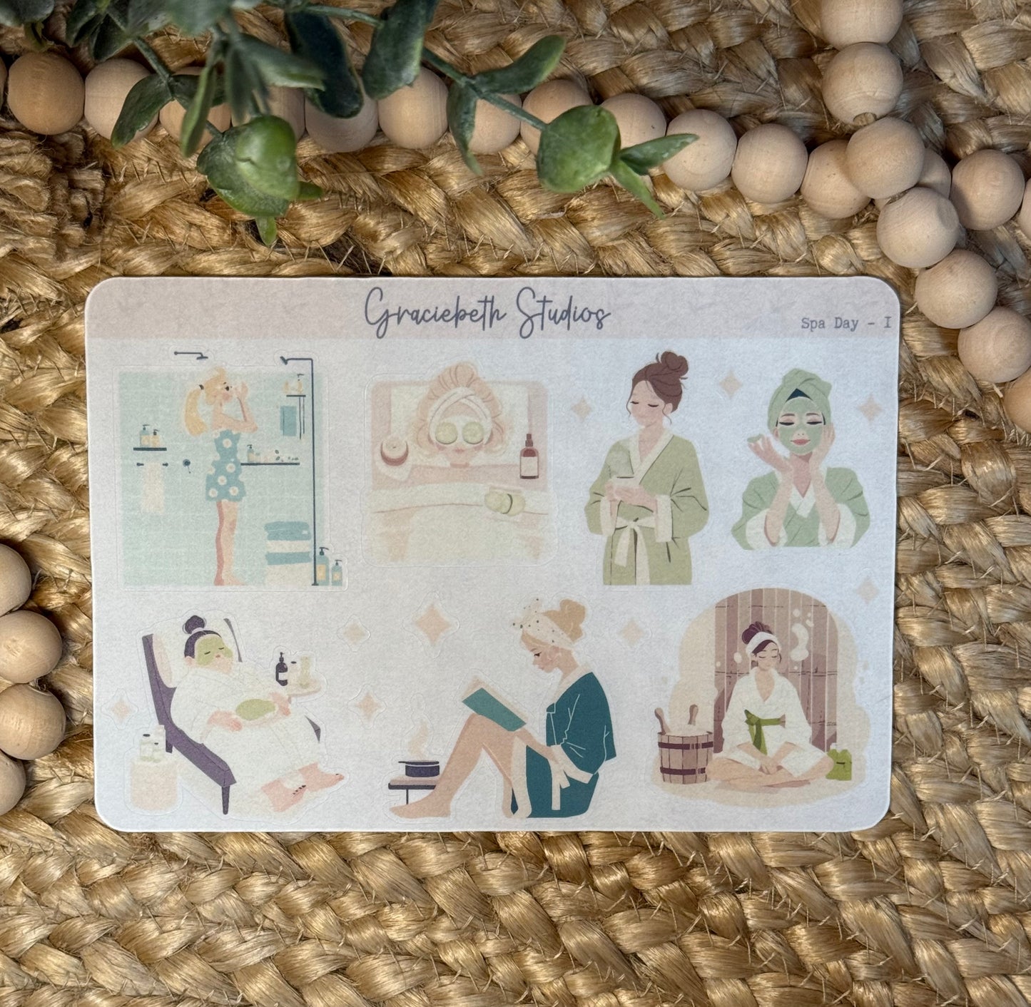 Spa Day Deco Stickers