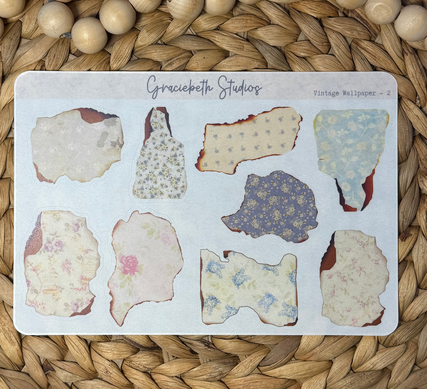 Vintage Wallpaper Deco Stickers