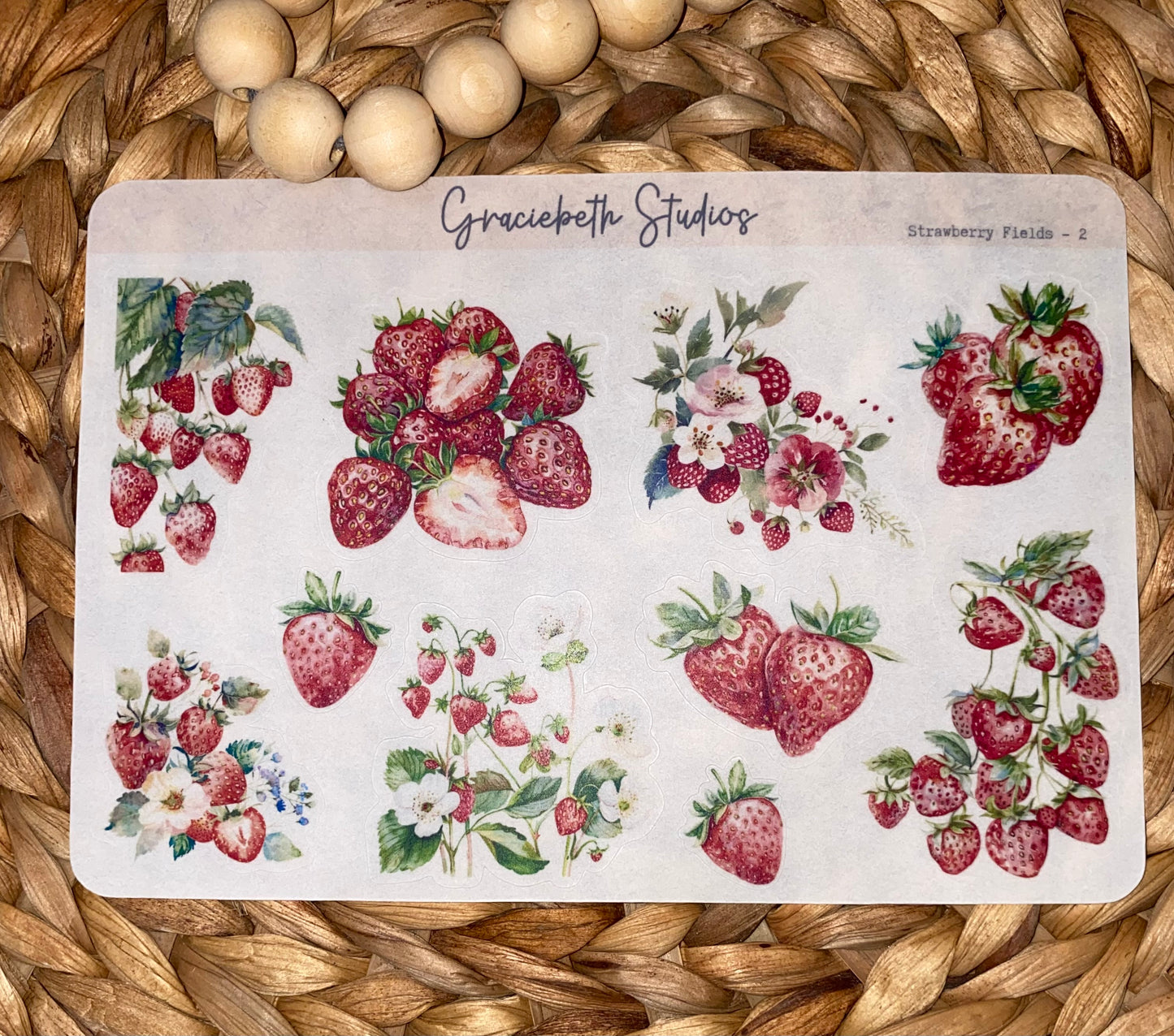 Strawberry Fields Deco Stickers