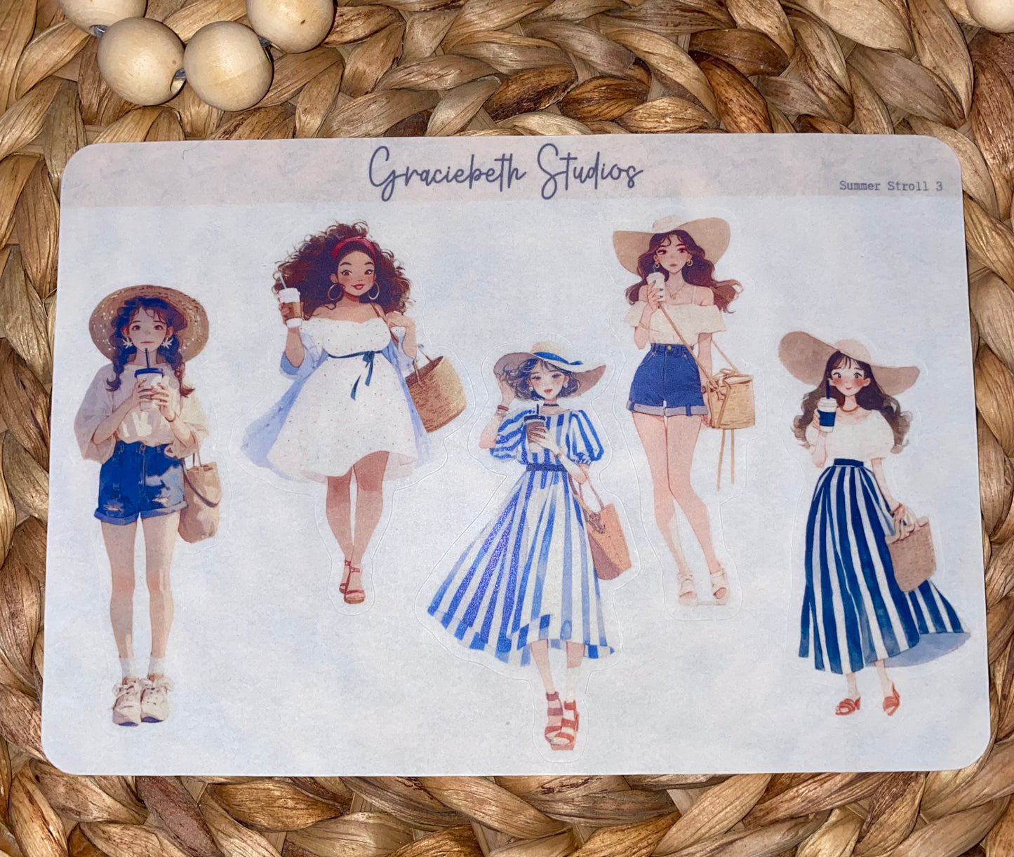 Summer Stroll Deco Stickers