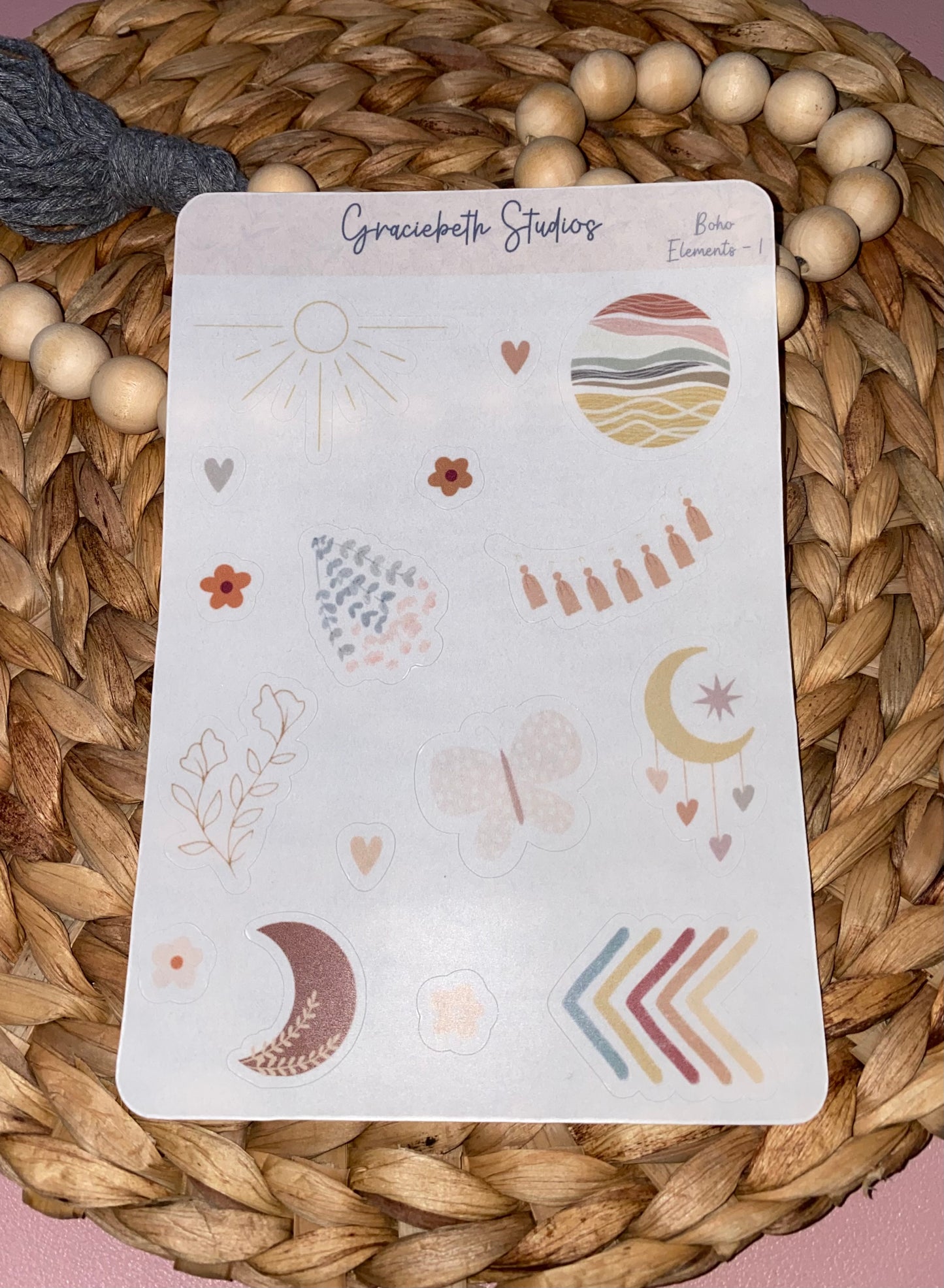 Boho Elements Deco Stickers