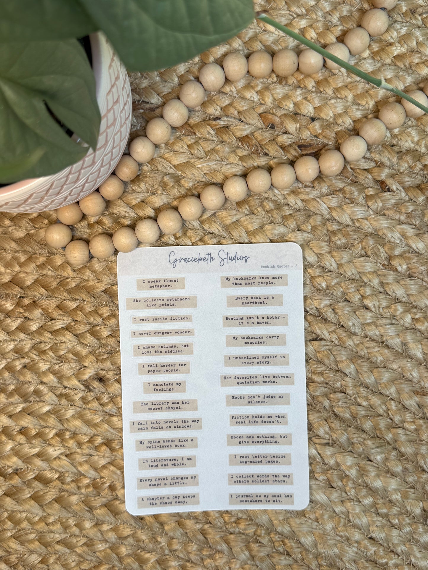 Bookish Quotes - Deco Stickers