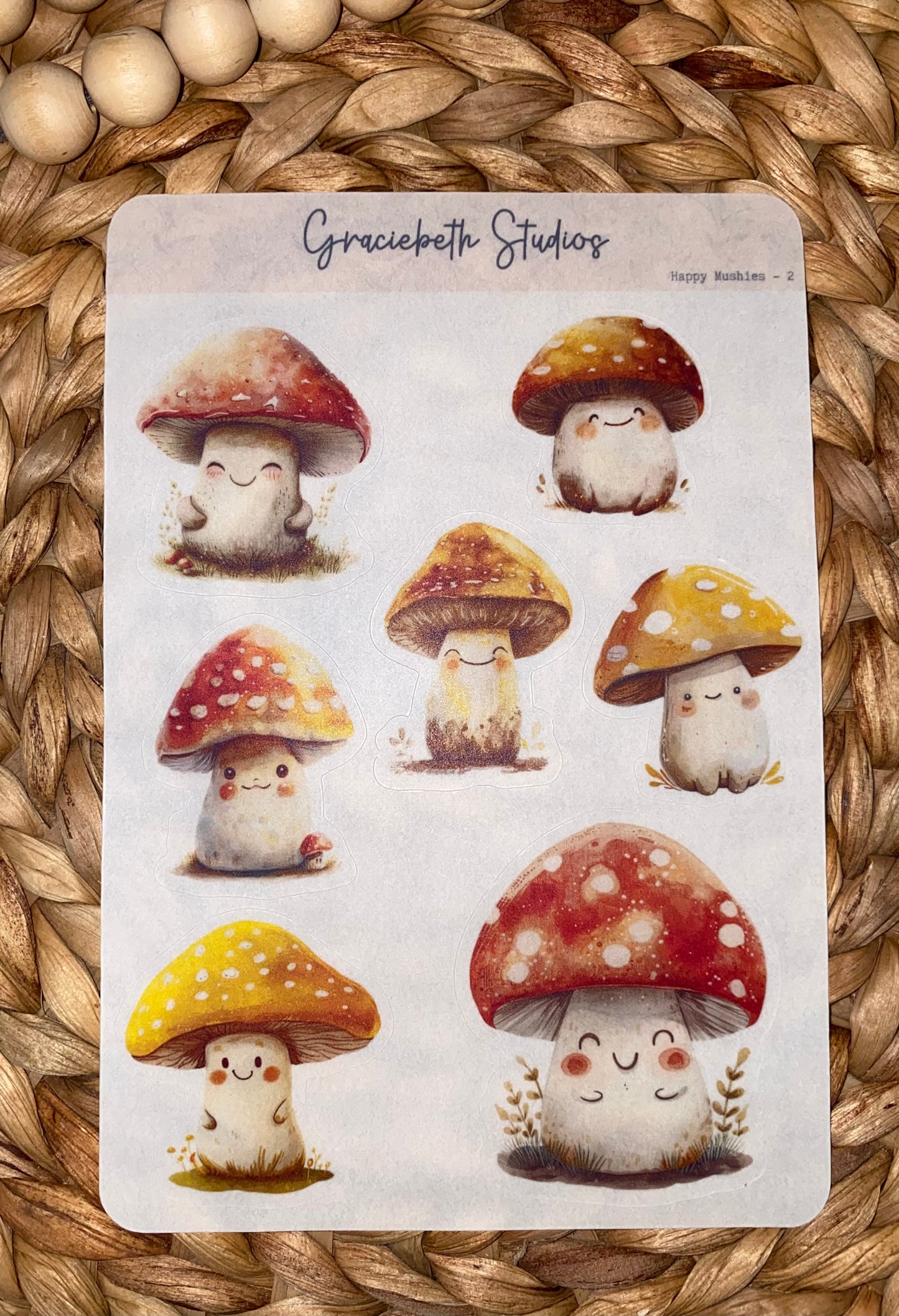 Happy Mushies Deco Stickers