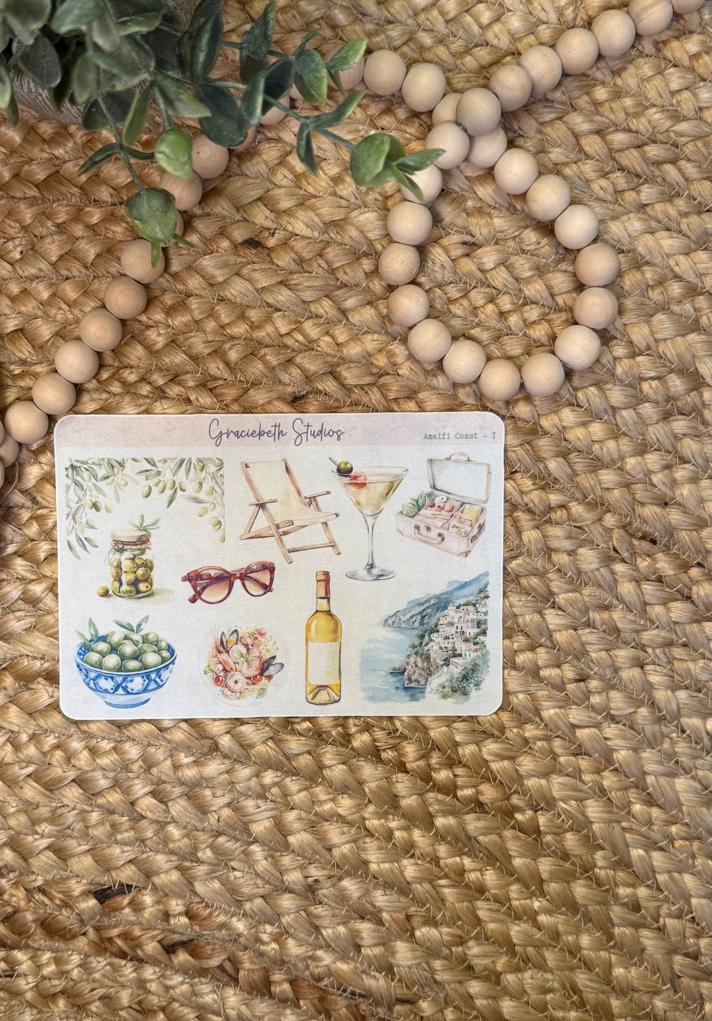 Amalfi Coast Deco Stickers