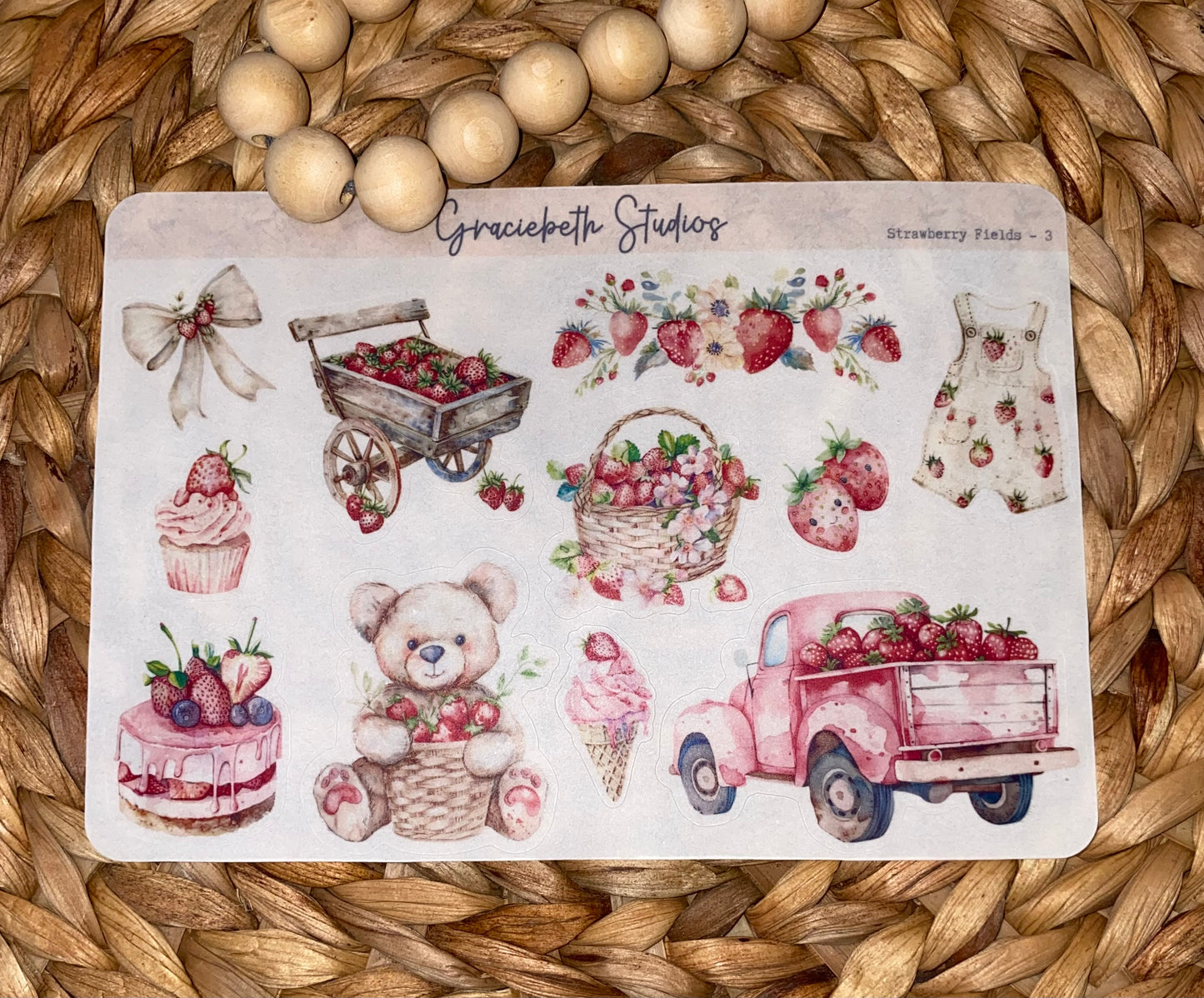 Strawberry Fields Deco Stickers