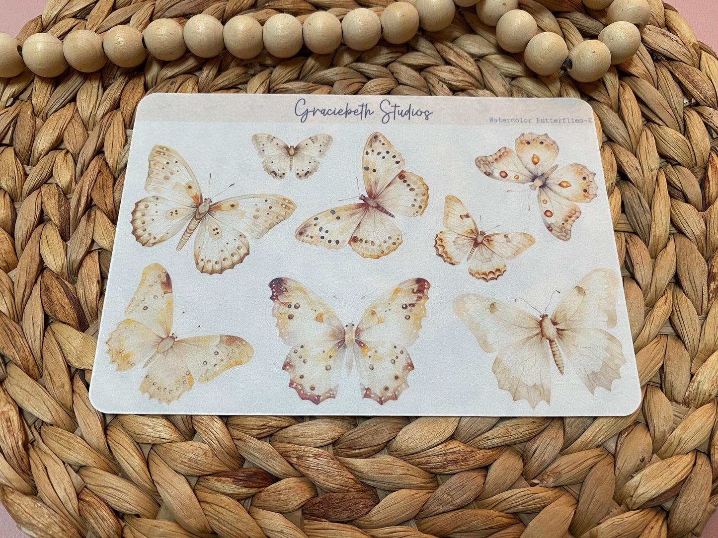 Watercolor Butterflies Deco Stickers