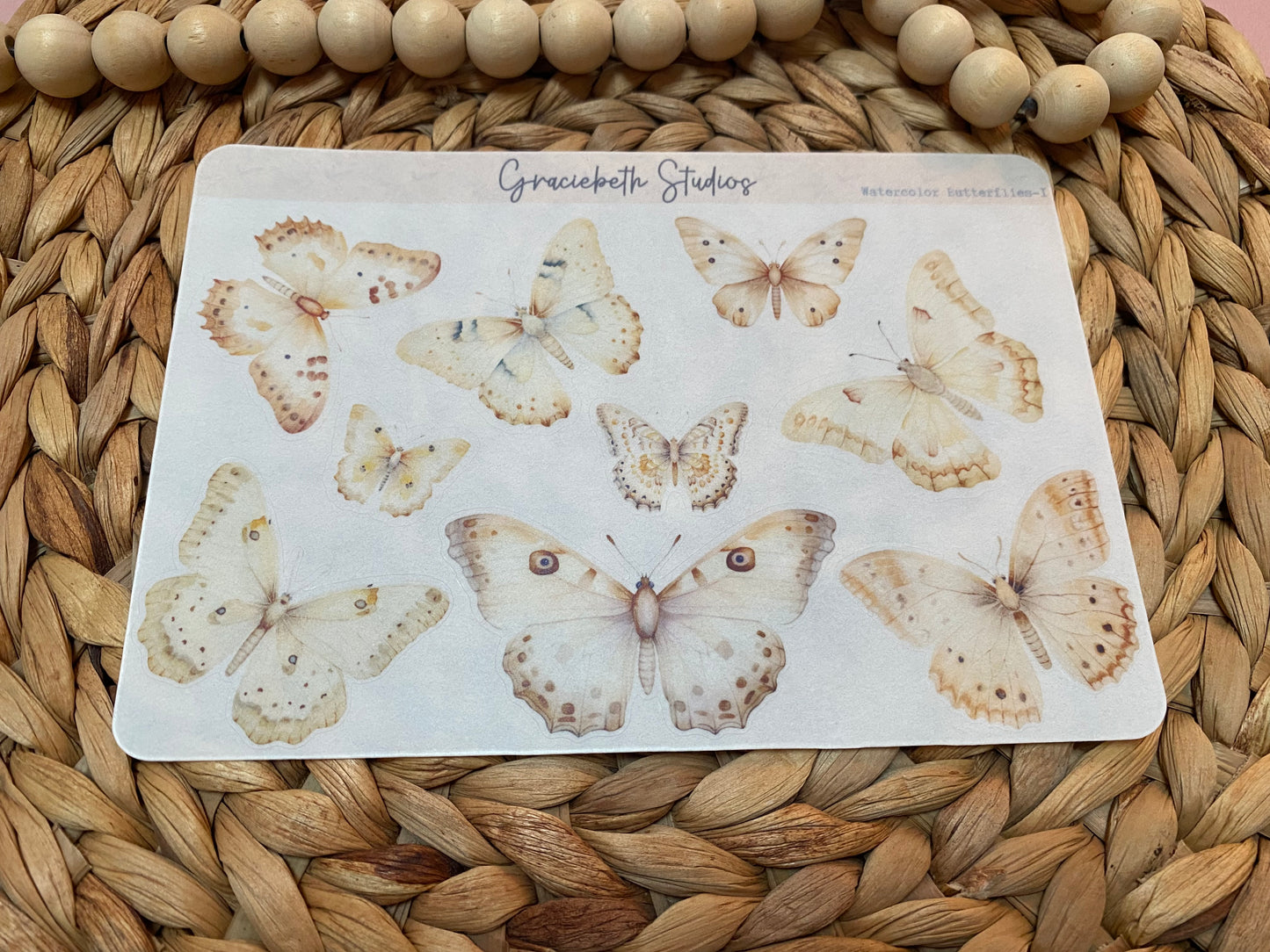 Watercolor Butterflies Deco Stickers