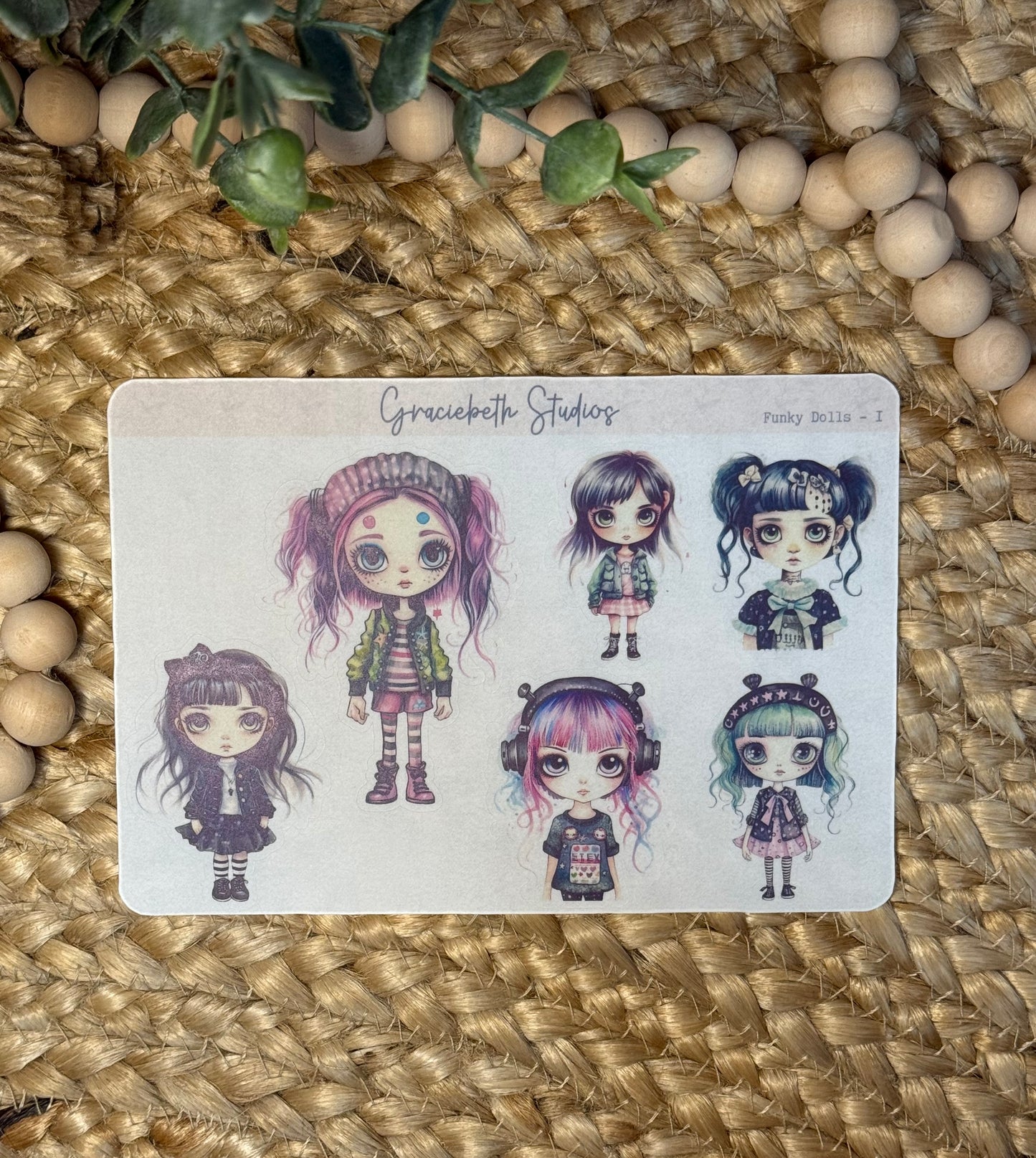 Funky Dolls Deco Stickers