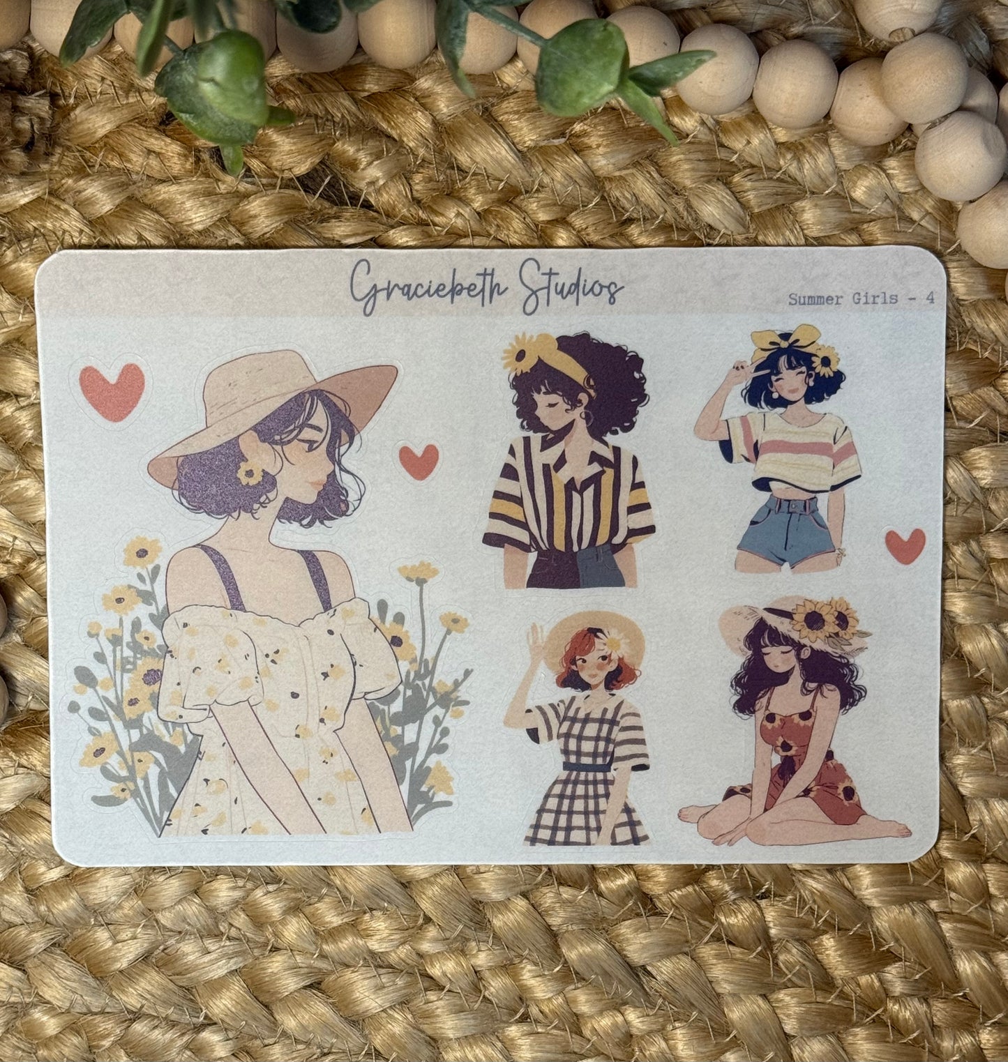 Summer Girls Deco Stickers