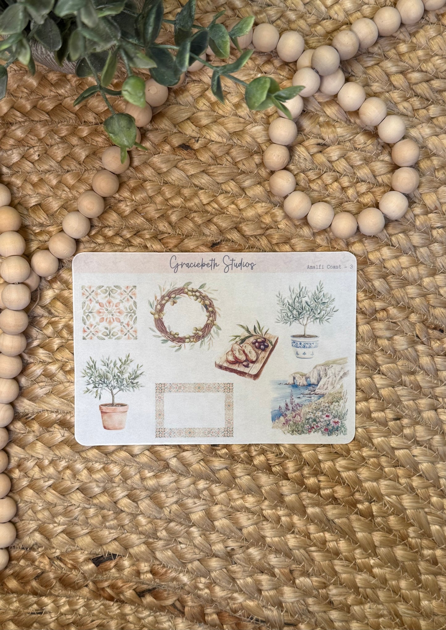Amalfi Coast Deco Stickers