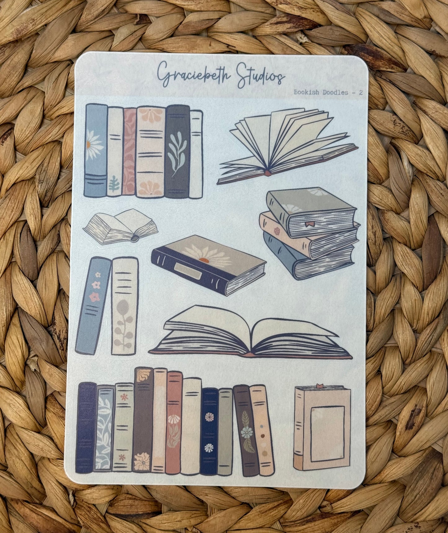 Bookish Doodles Deco Stickers