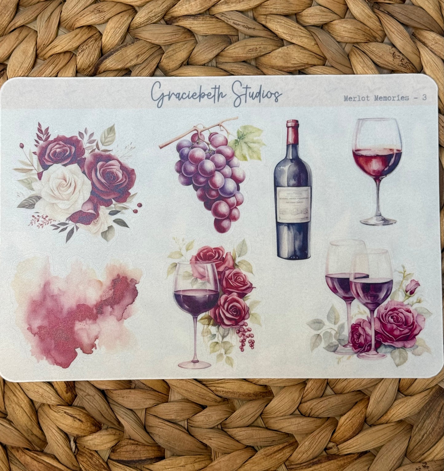 Merlot Memories Deco Stickers