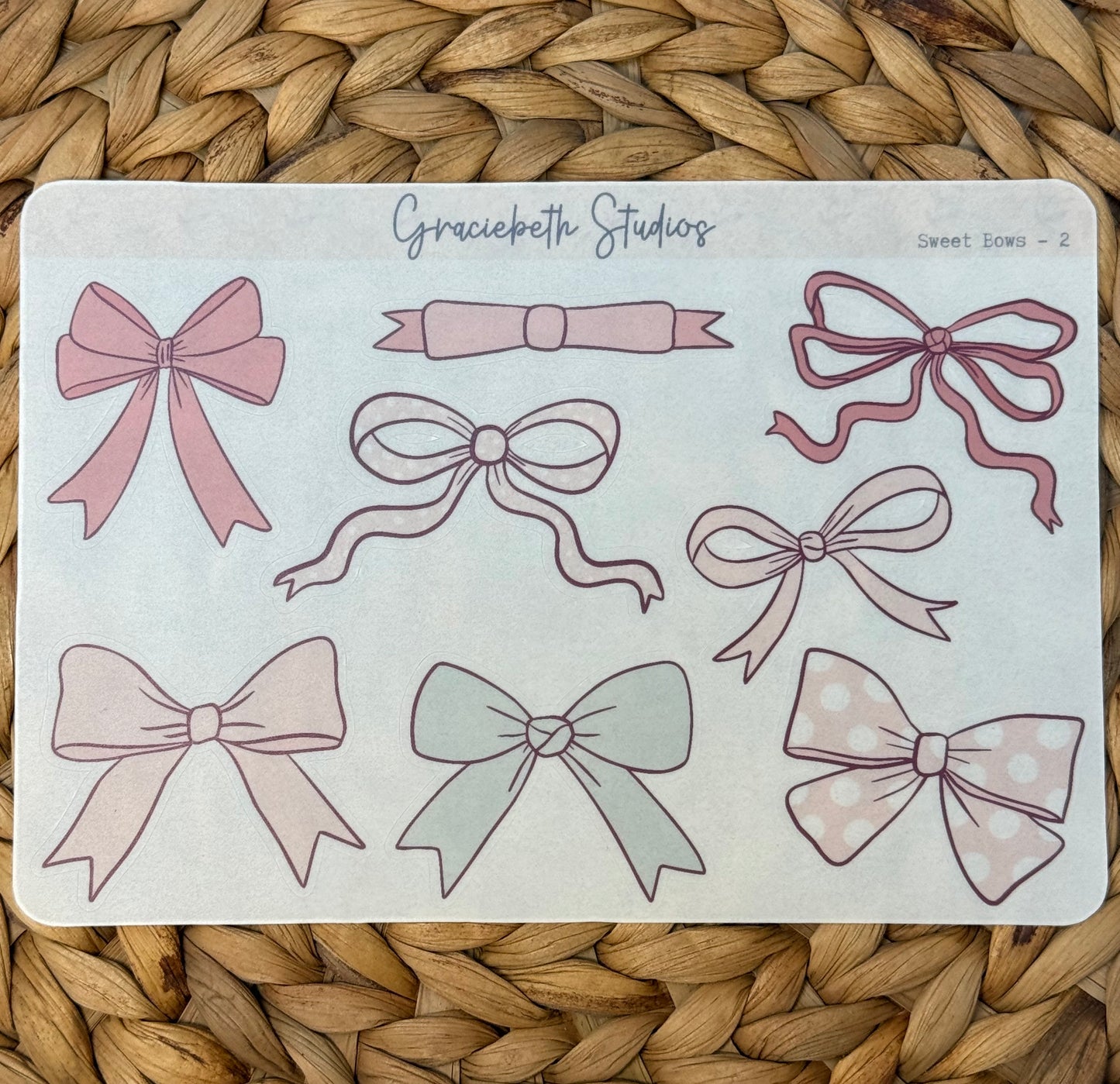 Sweet Bows Deco Stickers